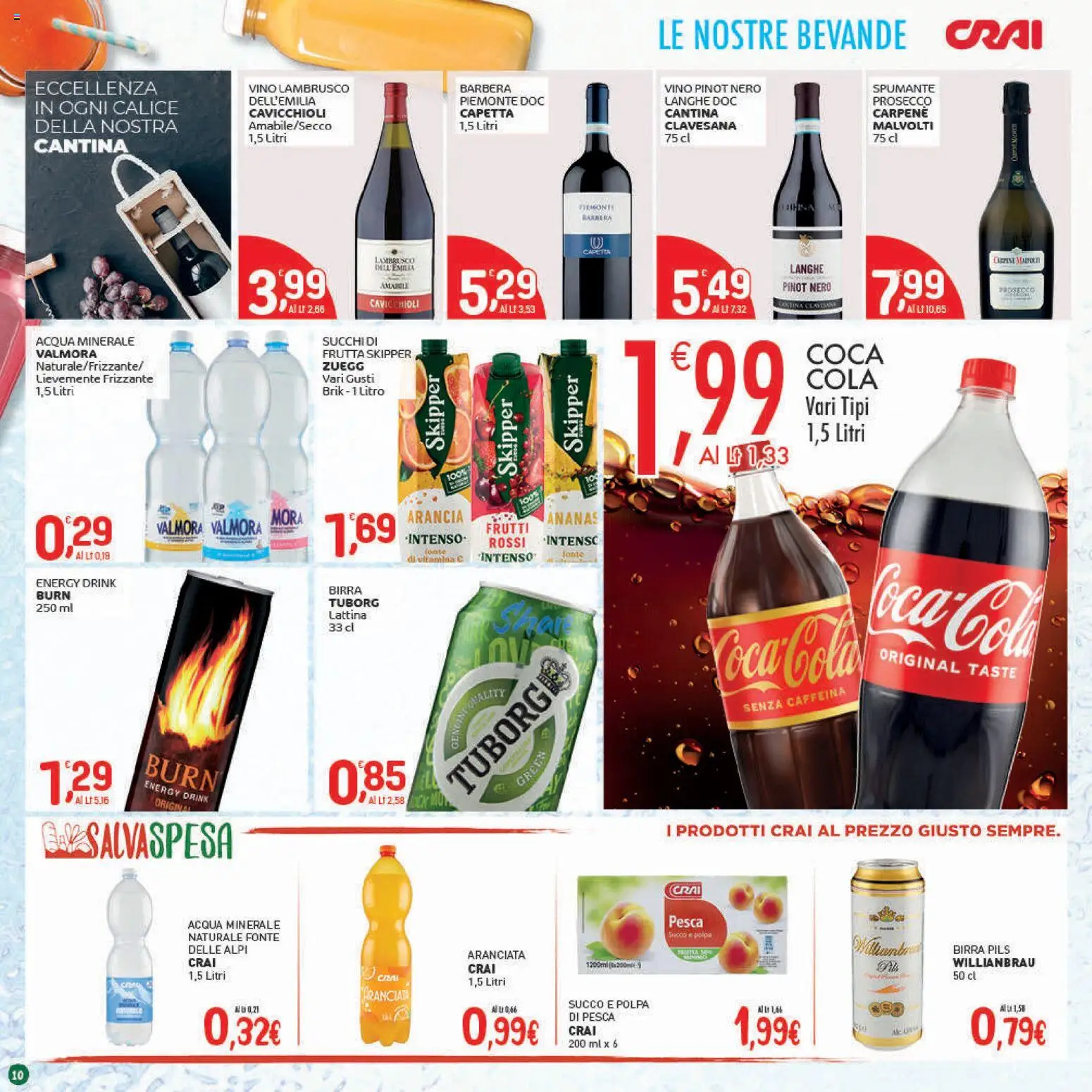 Volantino CRAI del 13.11.2025 | Pagina: 10 | Prodotti: Prosecco, Ananas, Spumante, Arancia