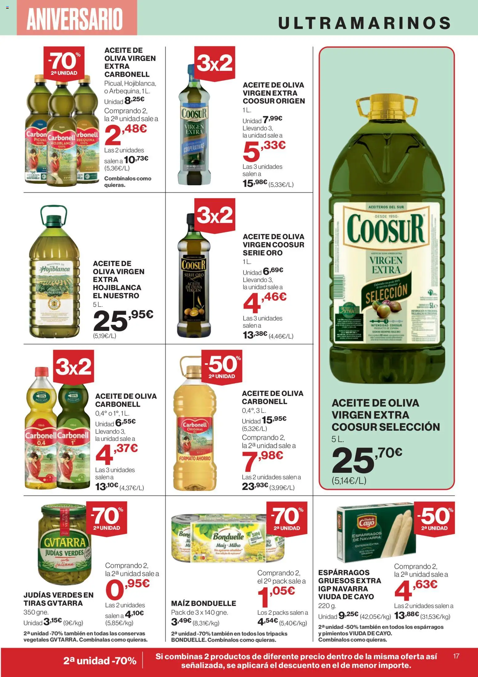 Supercor folleto │ válido desde el 23.10.2025 | Página: 17 | Productos: Aceite, Νερό καρύδας, Aceite de oliva, Aceite de oliva virgen extra
