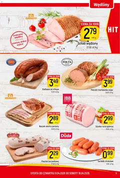 Pogląd oferty "Piotruś Pan gazetka" - ważna od 09.04.2026 | Strona: 5 | Produkty: Schab, Szynka, Boczek, Wędliny