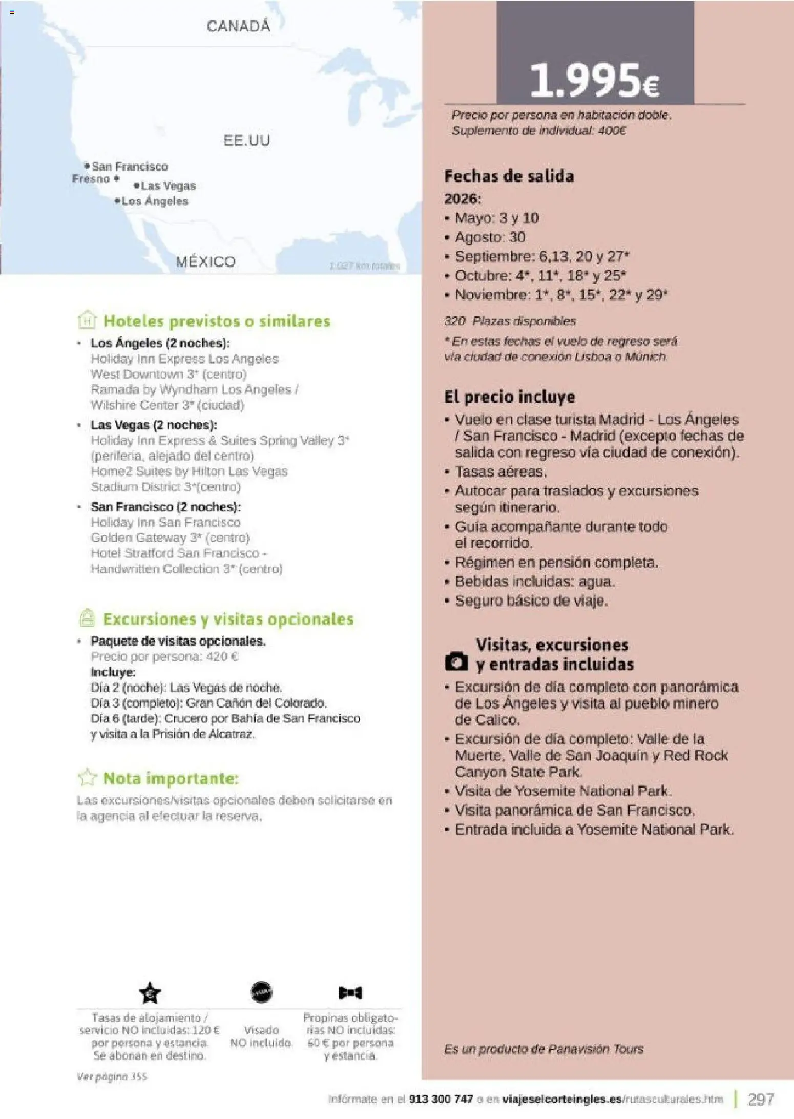 Viajes El Corte Inglés Rutas Culturales de la Comunidad de Madrid │ válido desde el 01.04.2026 | Página: 297