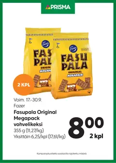 Prisma-mainoslehti voimassa 17.09.2025 alkaen