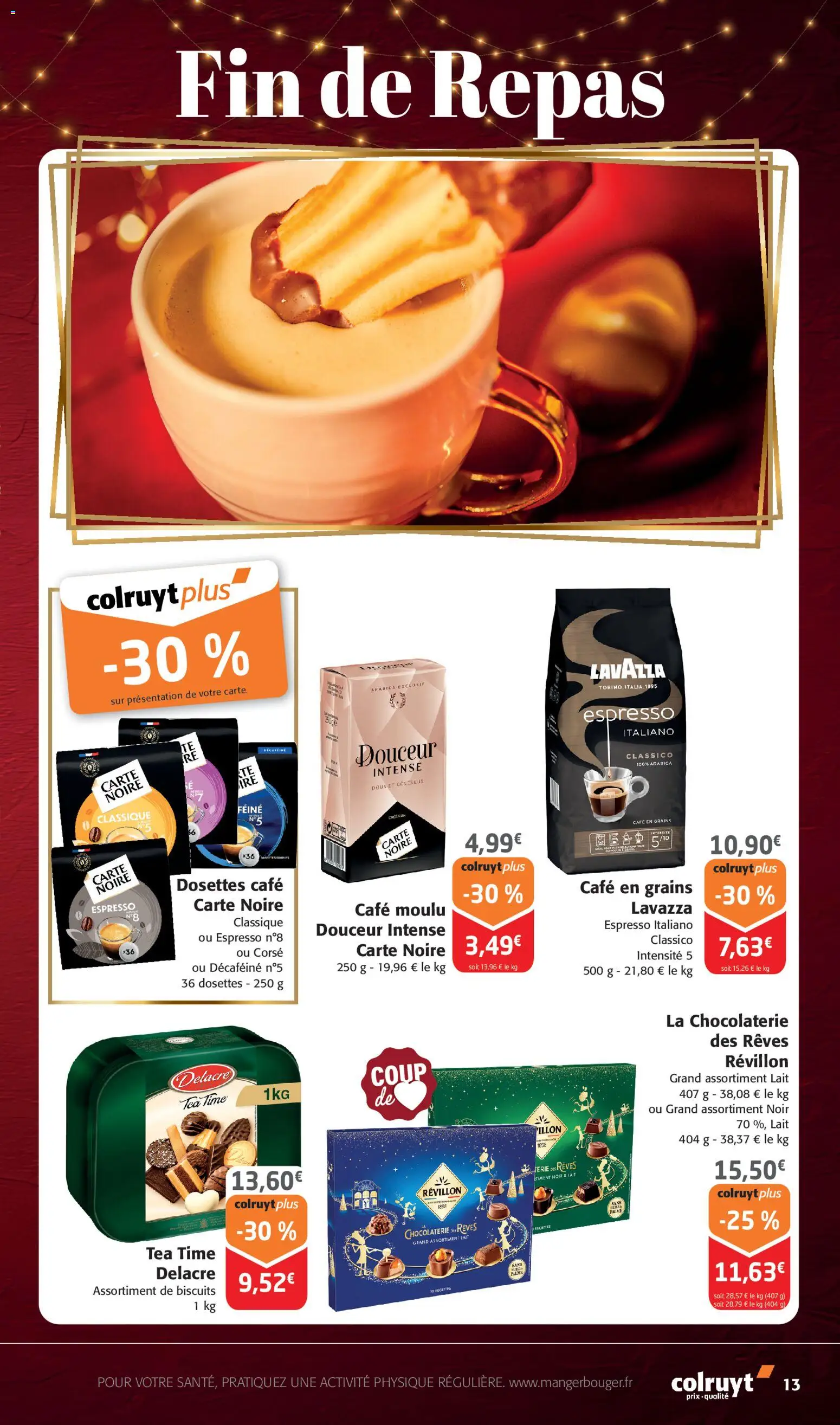 {H1} | Page: 13 | Produits: Café en grains, Café moulu, Lait, Café