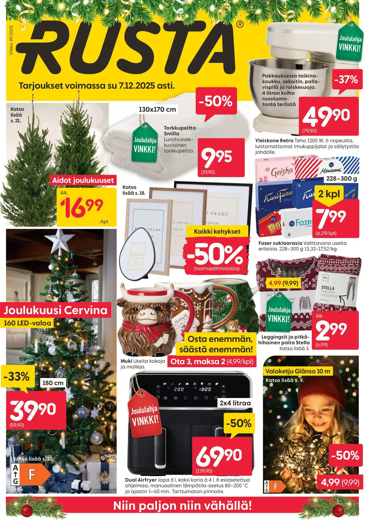 Rusta tarjoukset – voimassa 01.12.2025 alkaen | Sivu: 1