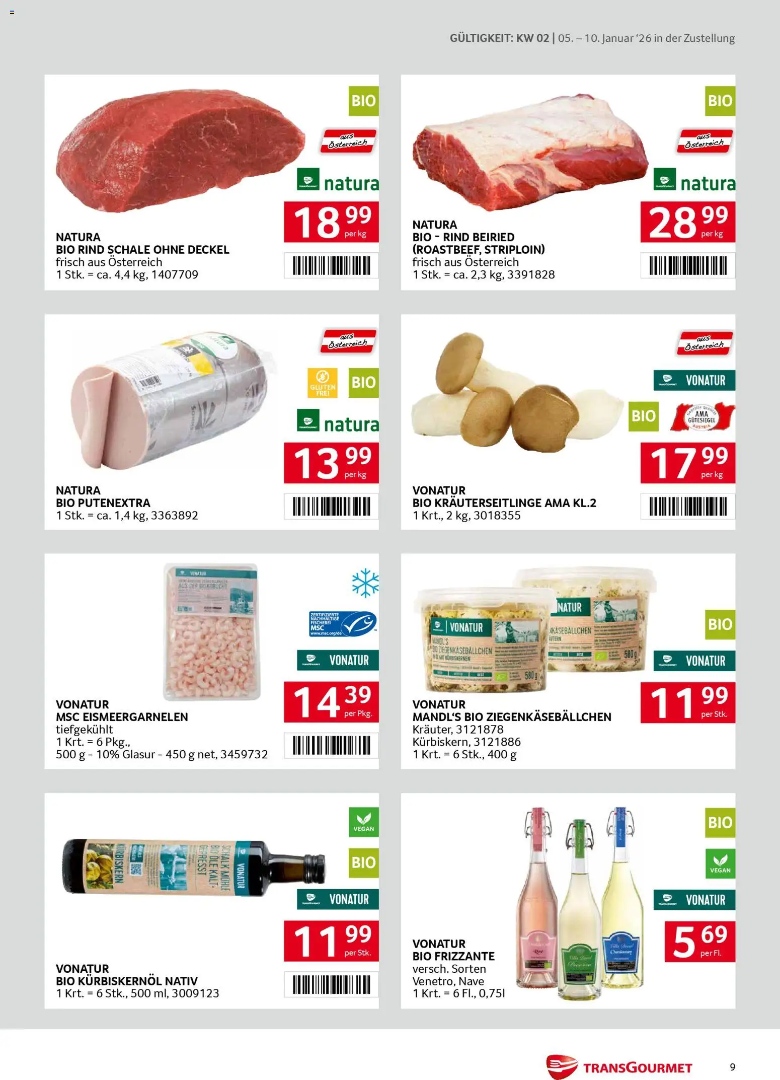 Transgourmet Zustellaktion gültig ab 05.01.2026 | Seite: 9 | Produkte: Mühle