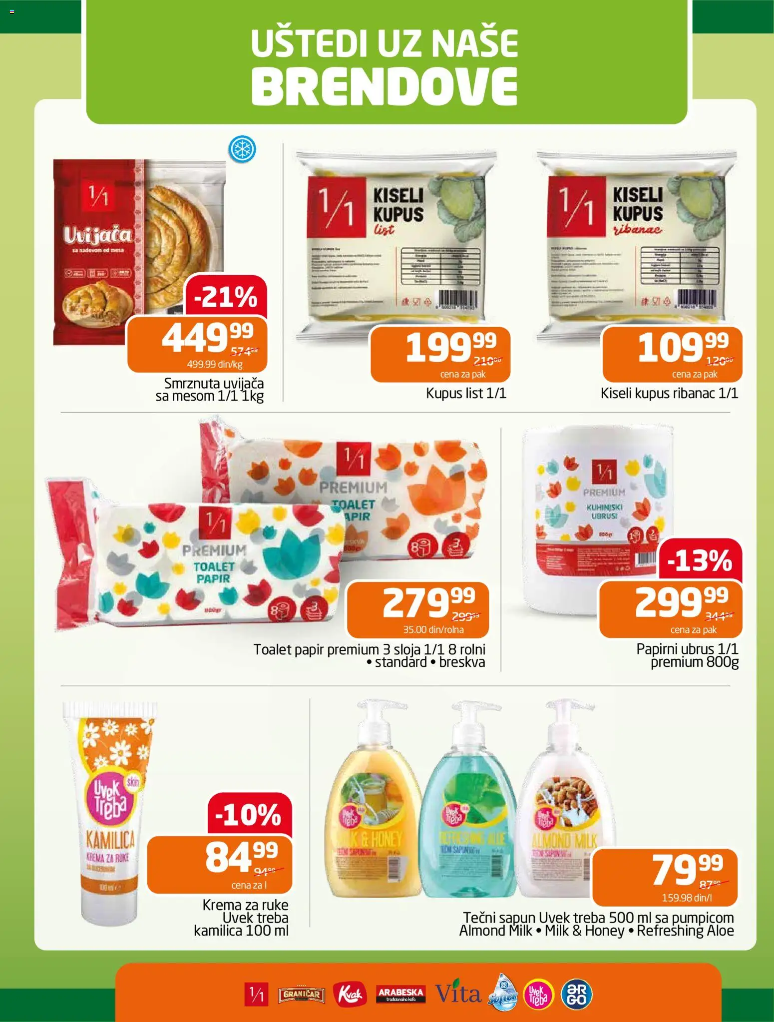 Gomex katalog - važi od 04.03.2026 | Strana: 13 | Proizvode: Tečni sapun, Kiseli kupus, Ubrus, Sapun