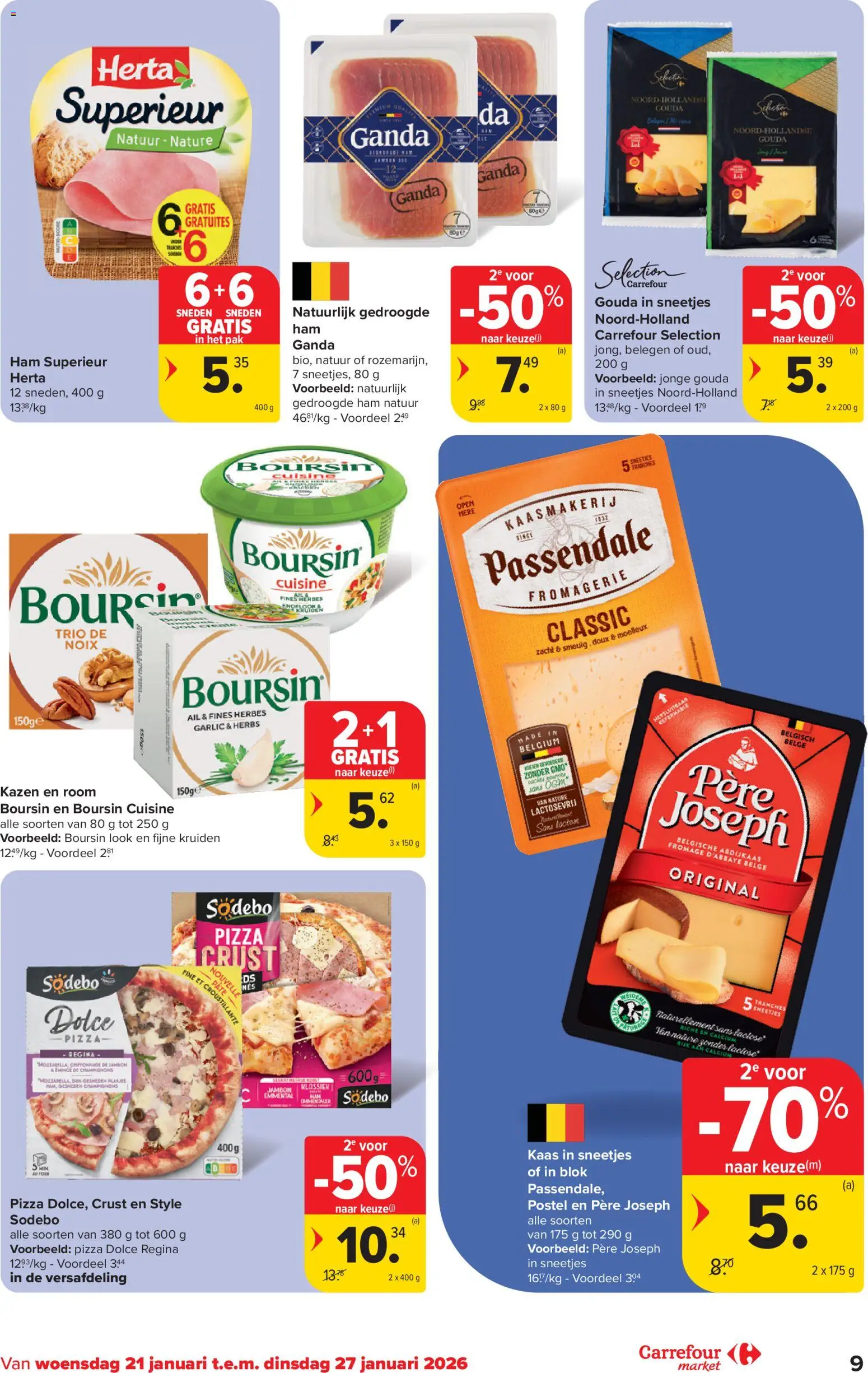 {H1} | Pagina: 9 | Producten: Ham, Room, Gouda, Kaas