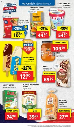 Lidl leták od 07.07.2025 | Strana: 16 | Produkty: Eidam, Mila, Mysli, Kysané zelí