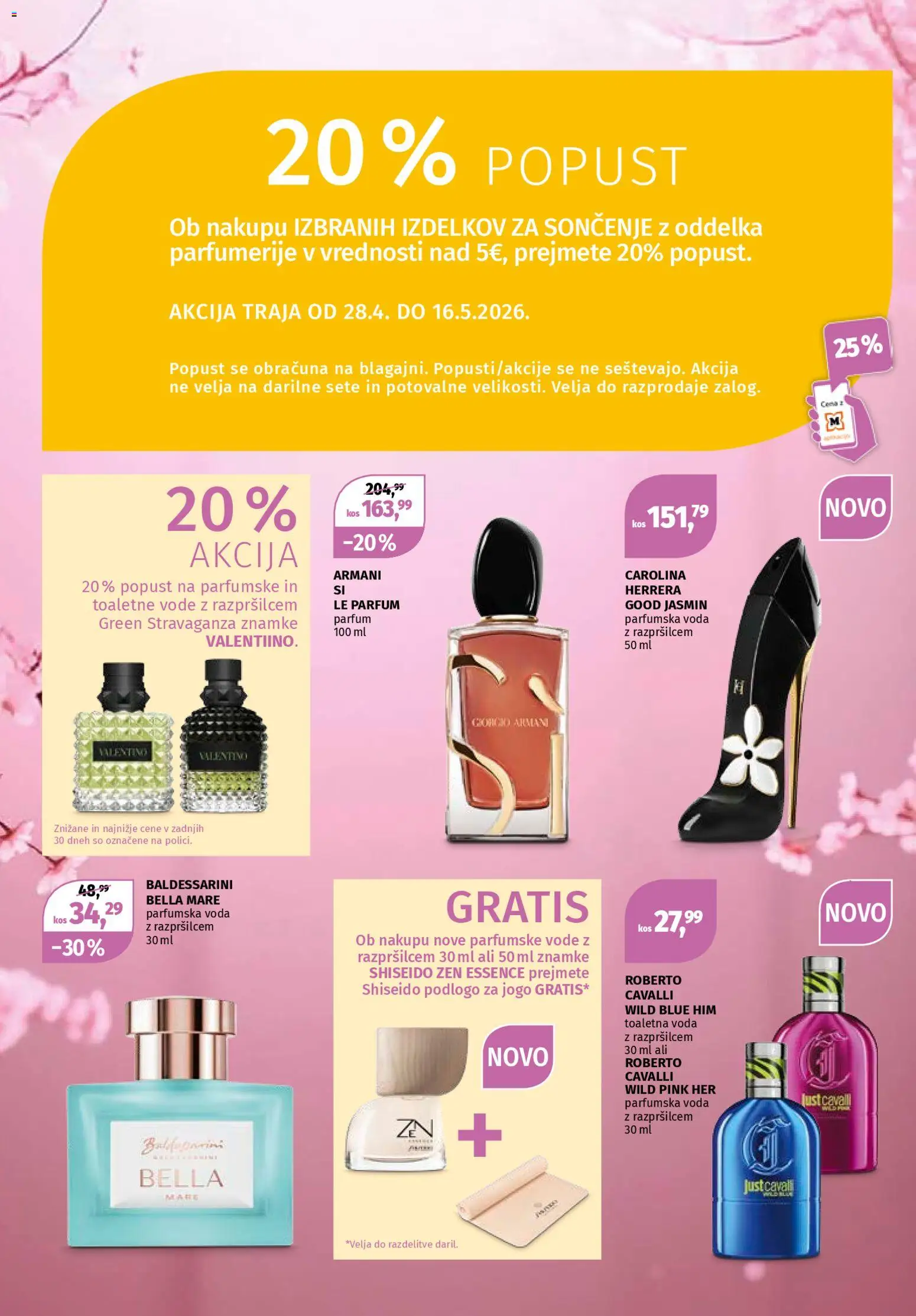 Novi Müller katalog ponudbe – veljaven od 28.04.2026 | Stran: 2 | Izdelki: Kos, Parfum, Toaletna voda, Parfumska voda