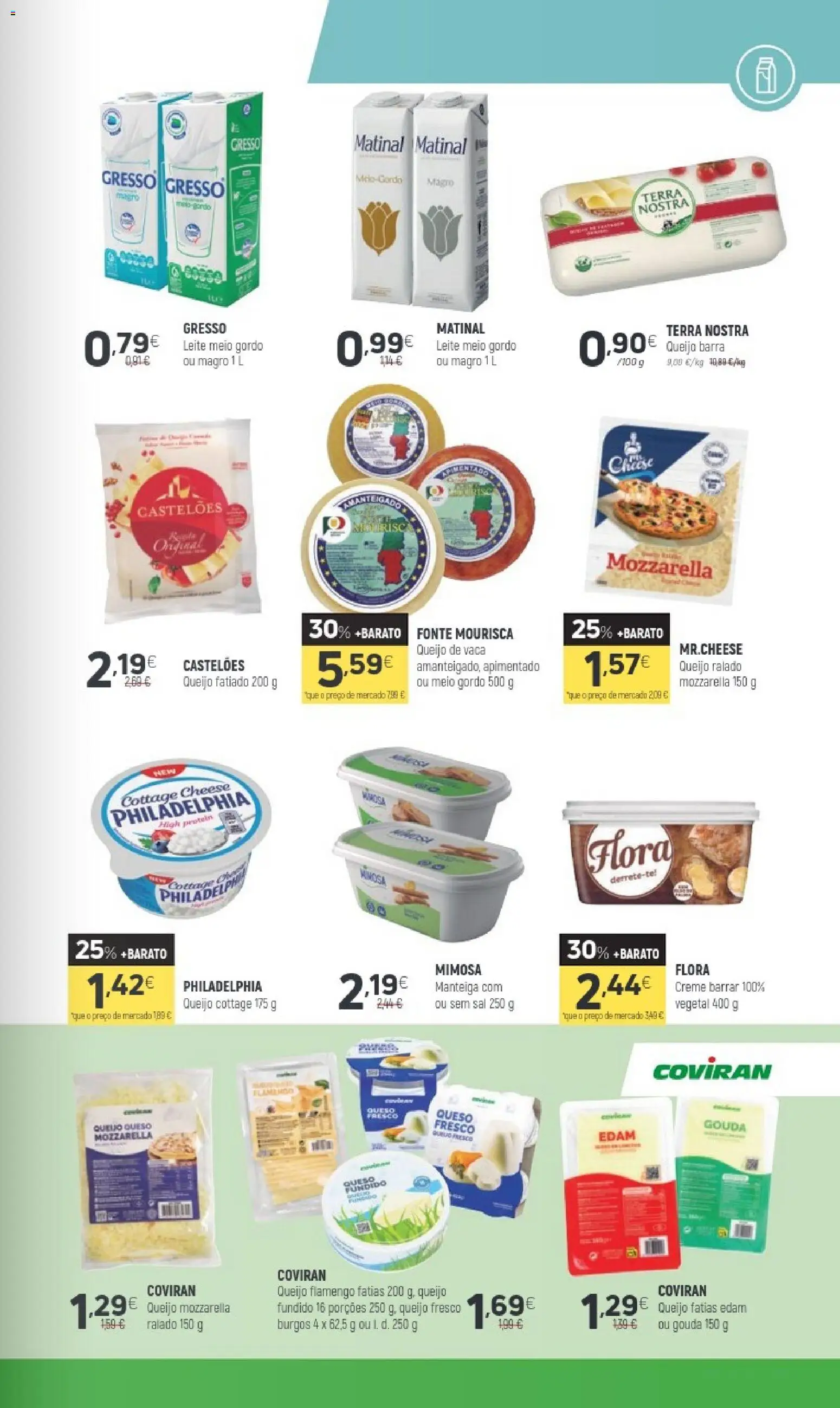 Coviran folheto │ válido de 21.04.2026 | Página: 5 | Produtos: Queijo cottage, Leite, Manteiga, Creme