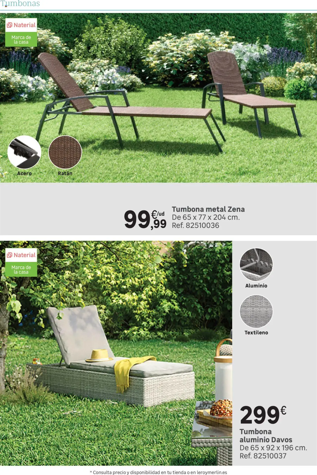 Leroy Merlin catálogo │ válido desde el 25.03.2025 | Página: 179 | Productos: Tumbona
