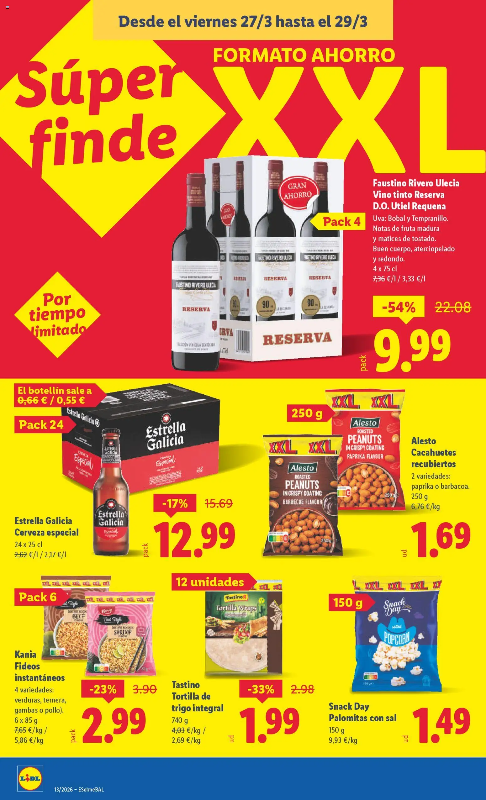 Lidl folleto │ válido desde el 23.03.2026 | Página: 24 | Productos: Vino, Cerveza, Fideos