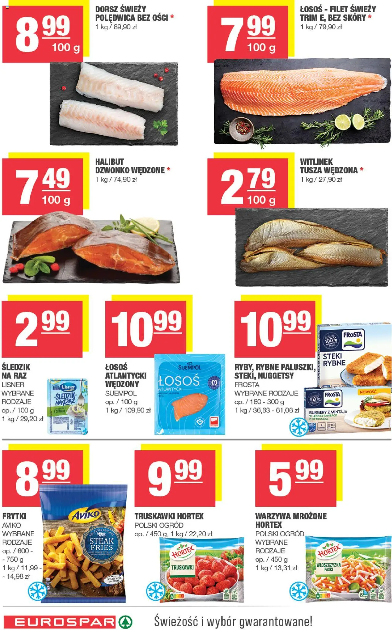 Spar Gazetka - Eurospar od 22.10.2025 | Strona: 8 | Produkty: Pietruszka, Dorsz, Halibut, Warzywa