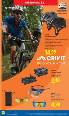 CRIVIT Zračnica za bicikl, 2 komada u setu, Promjer: 26/27.5" ili 28", Različiti ventili - Pregled kataloga iz trgovine Lidl, vrijedi od 02.03.2026 | Stranica: 44 | Proizvodi: Bicikl, Kaciga, Naočale