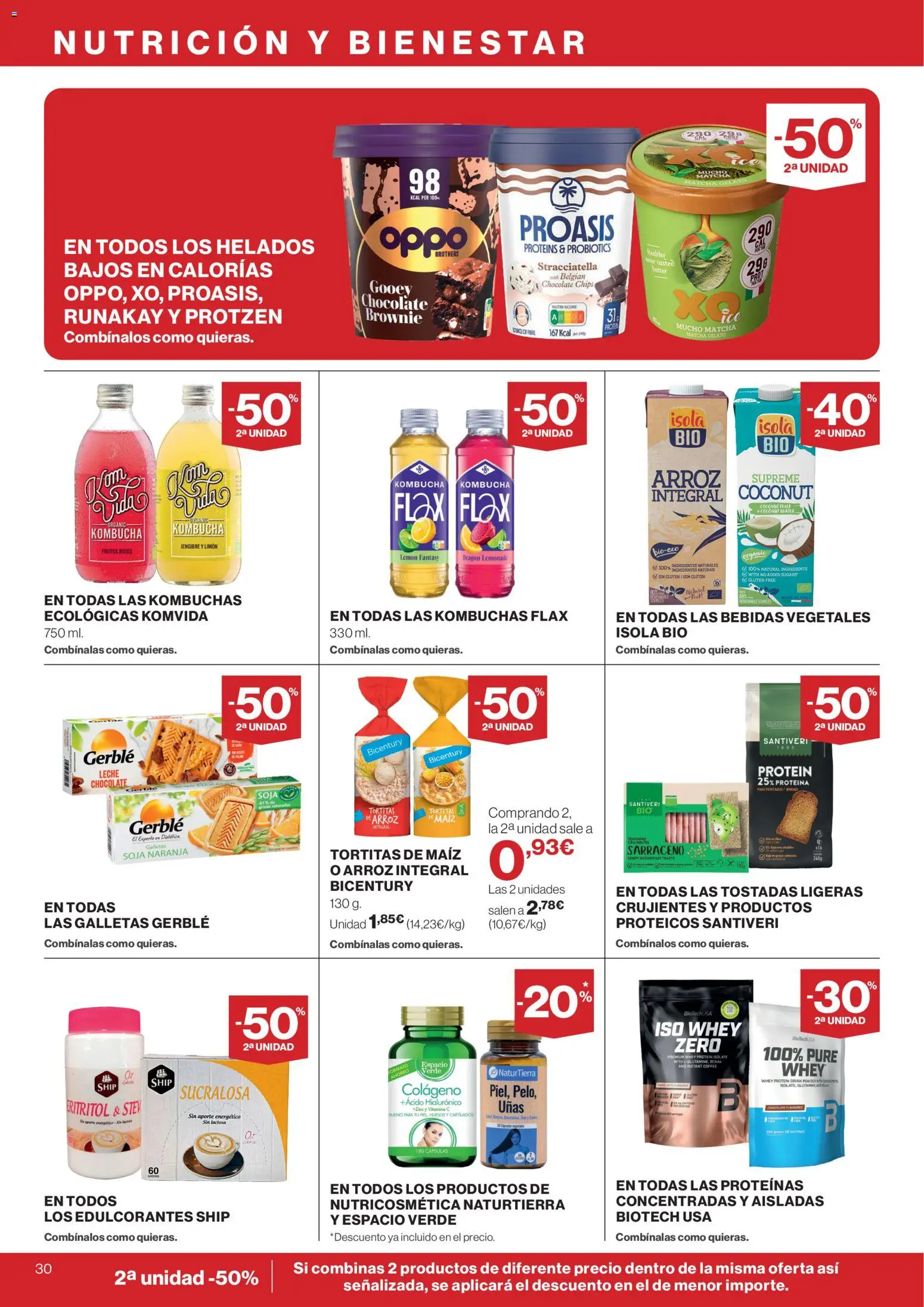 Hipercor catálogo │ válido desde el 09.04.2026 | Página: 30 | Productos: Leche, Πισίνα, Pan, Galletas