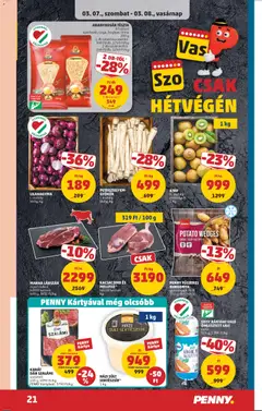 PENNY FŰSZERES BURGONYA, gyorsfagyasztott 750 g, 865 Ft/kg - amely érvényes a következő dátumtól: 05.03.2026 | Oldal: 25