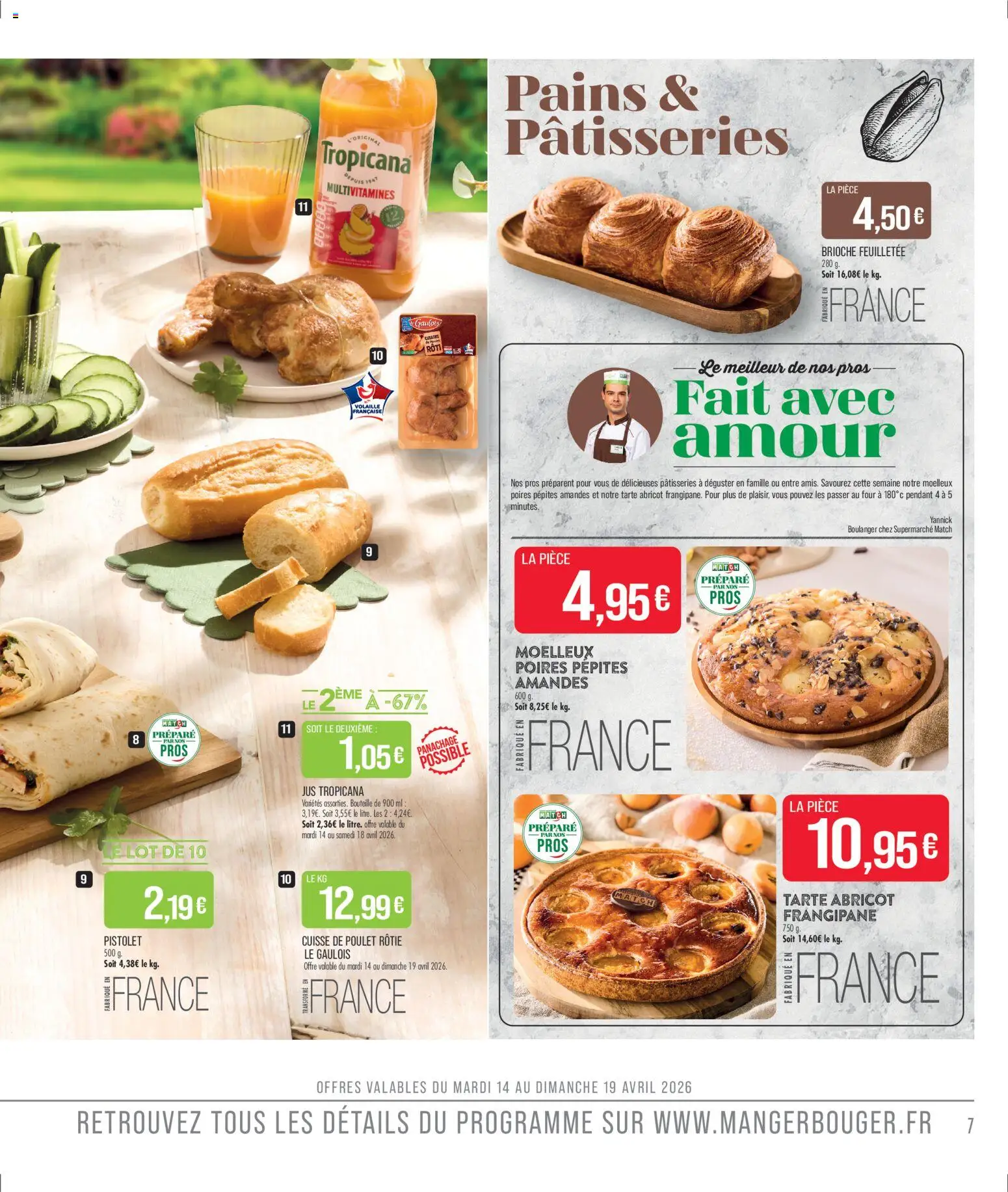 {H1} | Page: 7 | Produits: Abricot, Four, Volaille, Amandes