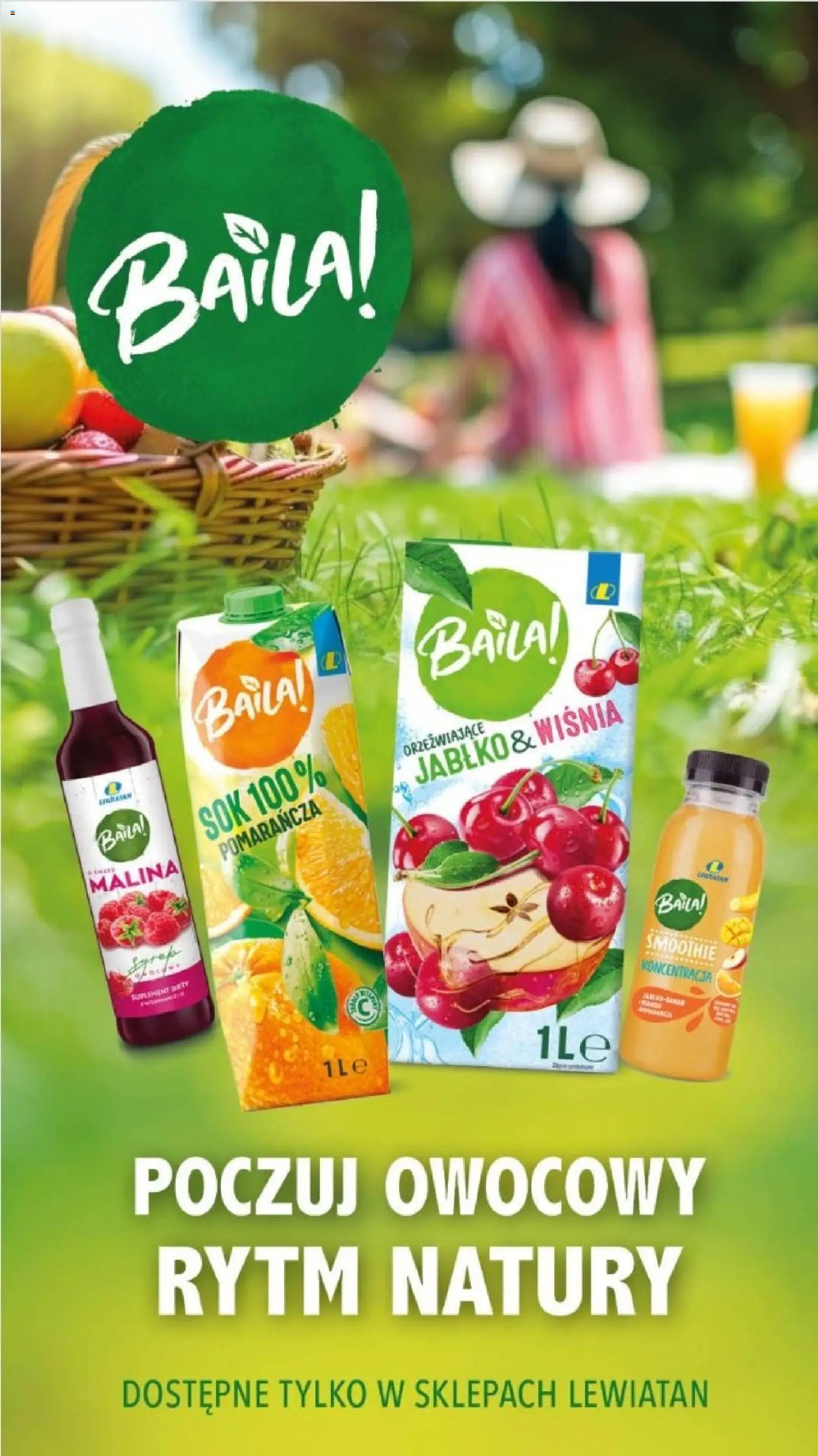 Lewiatan gazetka - Polecamy od 03.04.2026 | Strona: 1 | Produkty: Malina, Smoothie, Sok