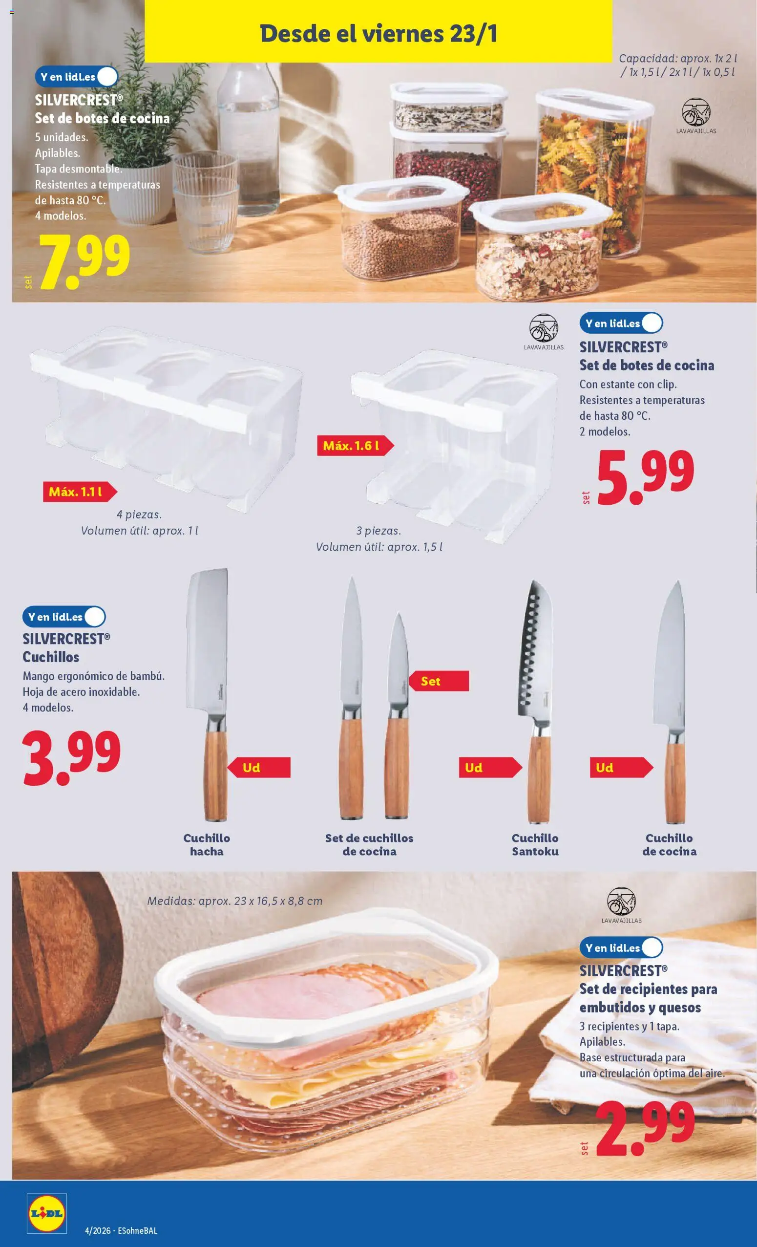 Lidl folleto de bazar │ válido desde el 19.01.2026 | Página: 28 | Productos: Νυχτικό, Cocina, Lavavajillas, Estante