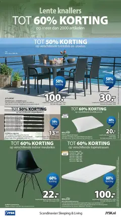 JYSK folder - Lente knallers - Voorbeeld van een folder van JYSK, geldig van 30.03.2026 | Pagina: 8 | Producten: Kan, Kussen, Stoel, Zitting