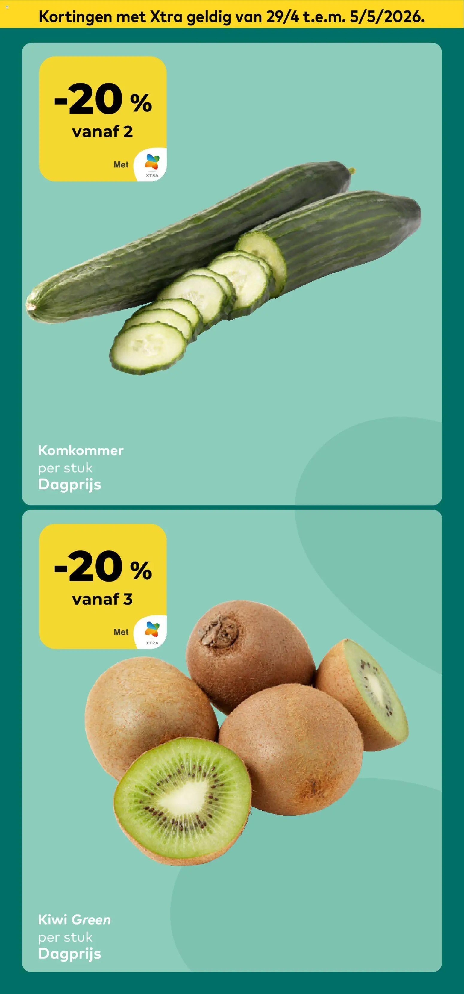 {H1} | Pagina: 3 | Producten: Kiwi, Komkommer