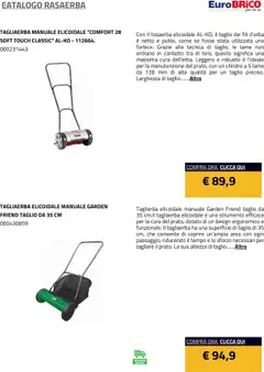 Anteprima del volantino Eurobrico Rasaerba catalogo valido a partire dal 23.07.2025 | Pagina: 46 | Prodotti: Rasaerba
