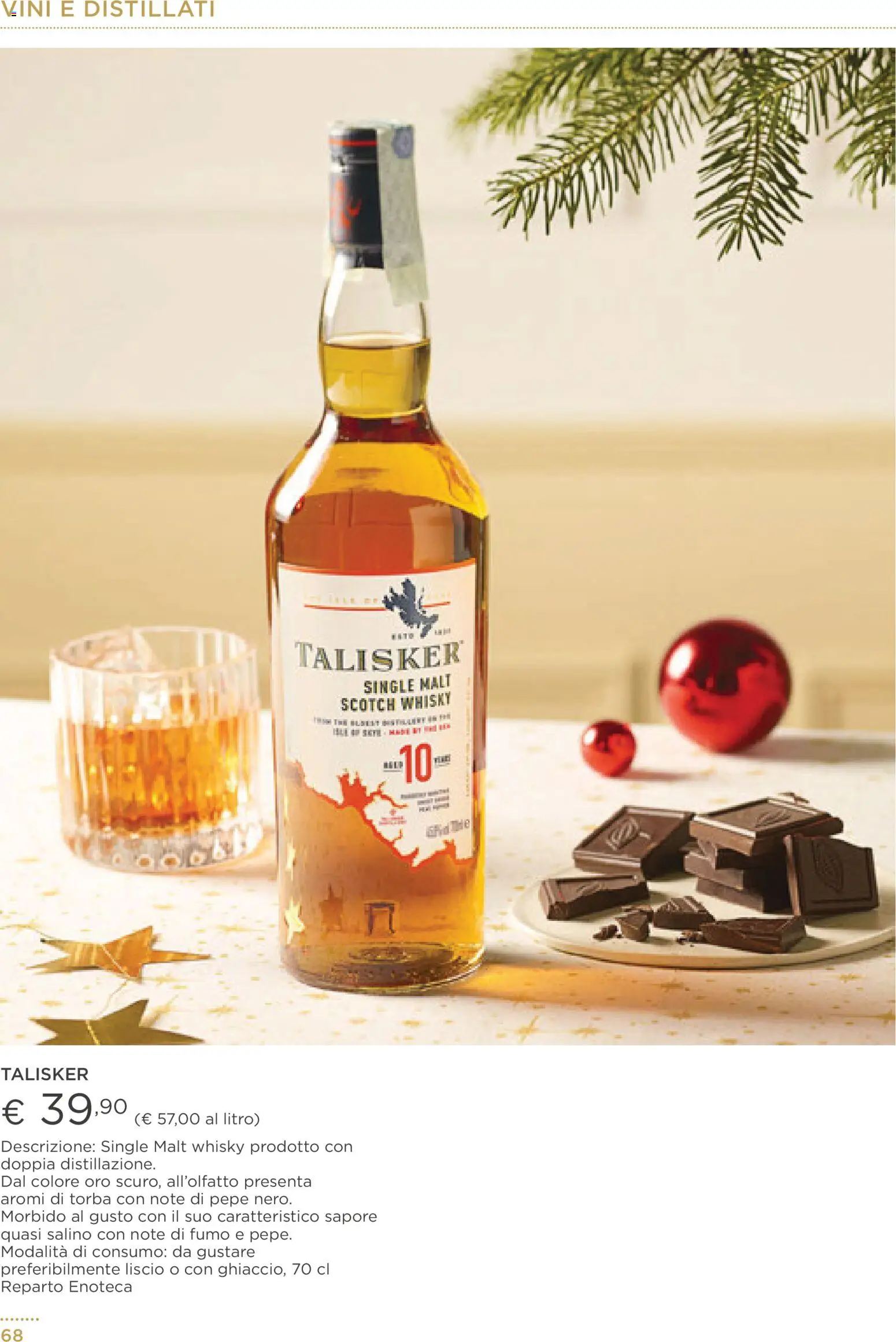 Volantino Esselunga S del 01.12.2025 | Pagina: 68 | Prodotti: Whisky, Pepe, Enoteca