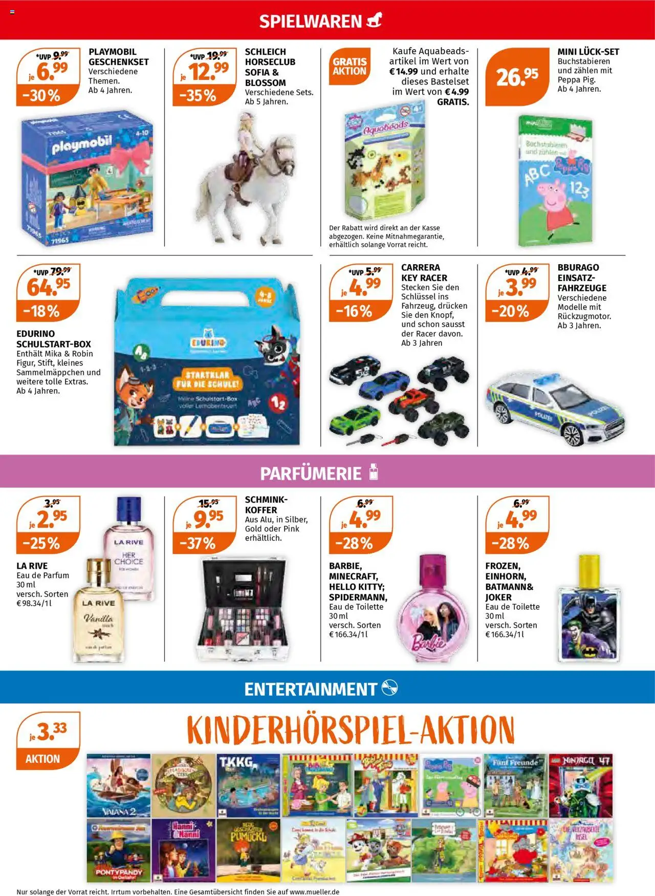 Müller Schulanfang Sachsen, Sachsen-Anhalt, Thüringen - gültig ab dem 28.07.2025 | Seite: 19 | Produkte: Parfüm, Eau de Toilette, Eau de Parfum, Koffer