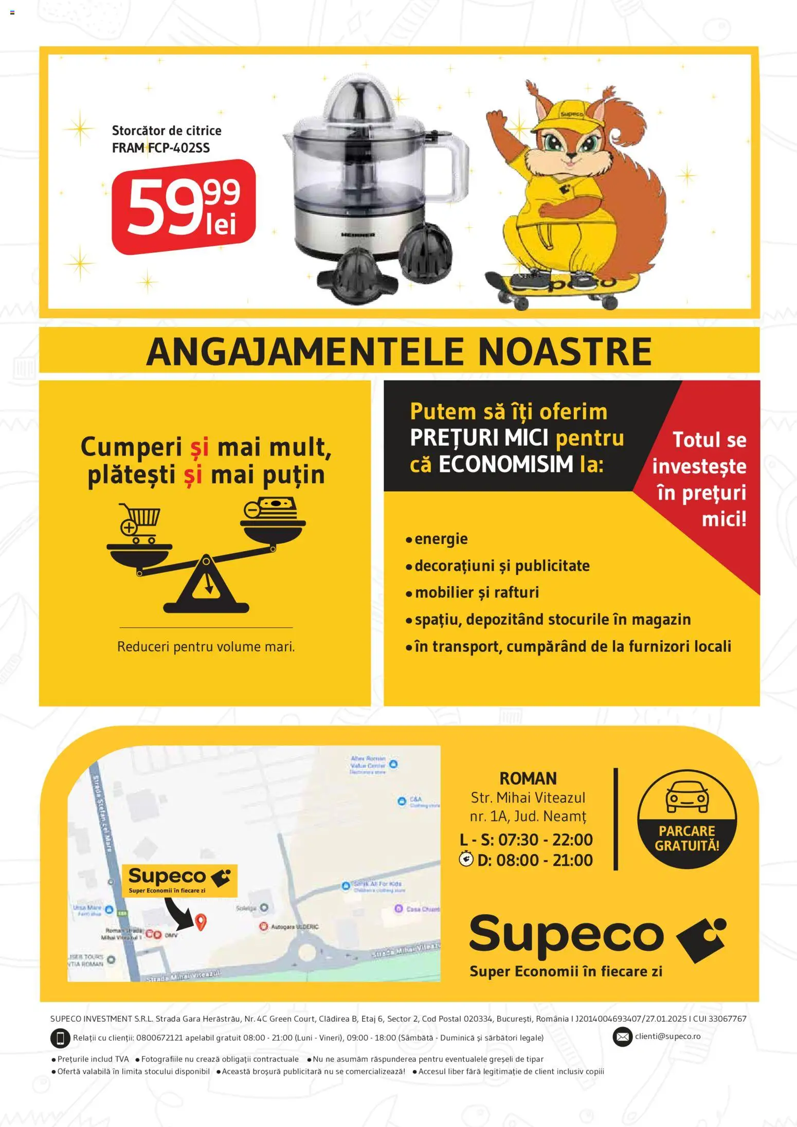 Noul catalog Supeco – valabil de la 29.10.2025 | Pagină: 22 | Produse: Storcător, Mici