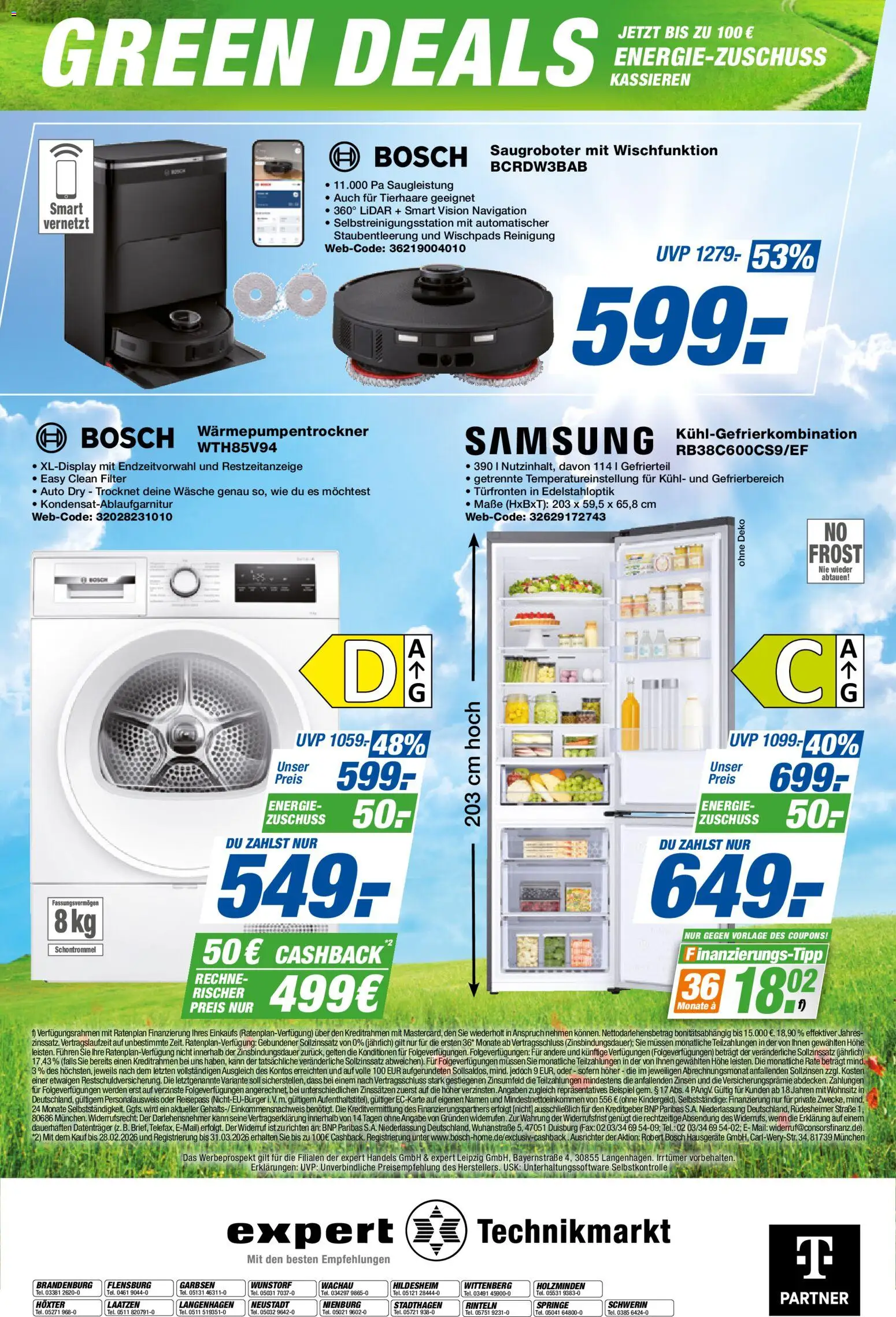 Expert Prospekt 	 – gültig ab 23.01.2026 | Seite: 12 | Produkte: Bosch, Navigation, Samsung, Kühlgefrierkombination