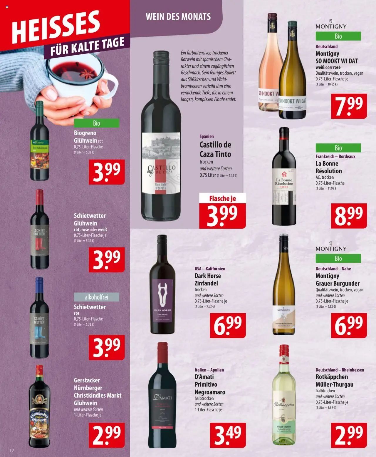 Famila Prospekt 	 – gültig ab 06.10.2025 | Seite: 12 | Produkte: Rotwein, Rotkäppchen, Wein