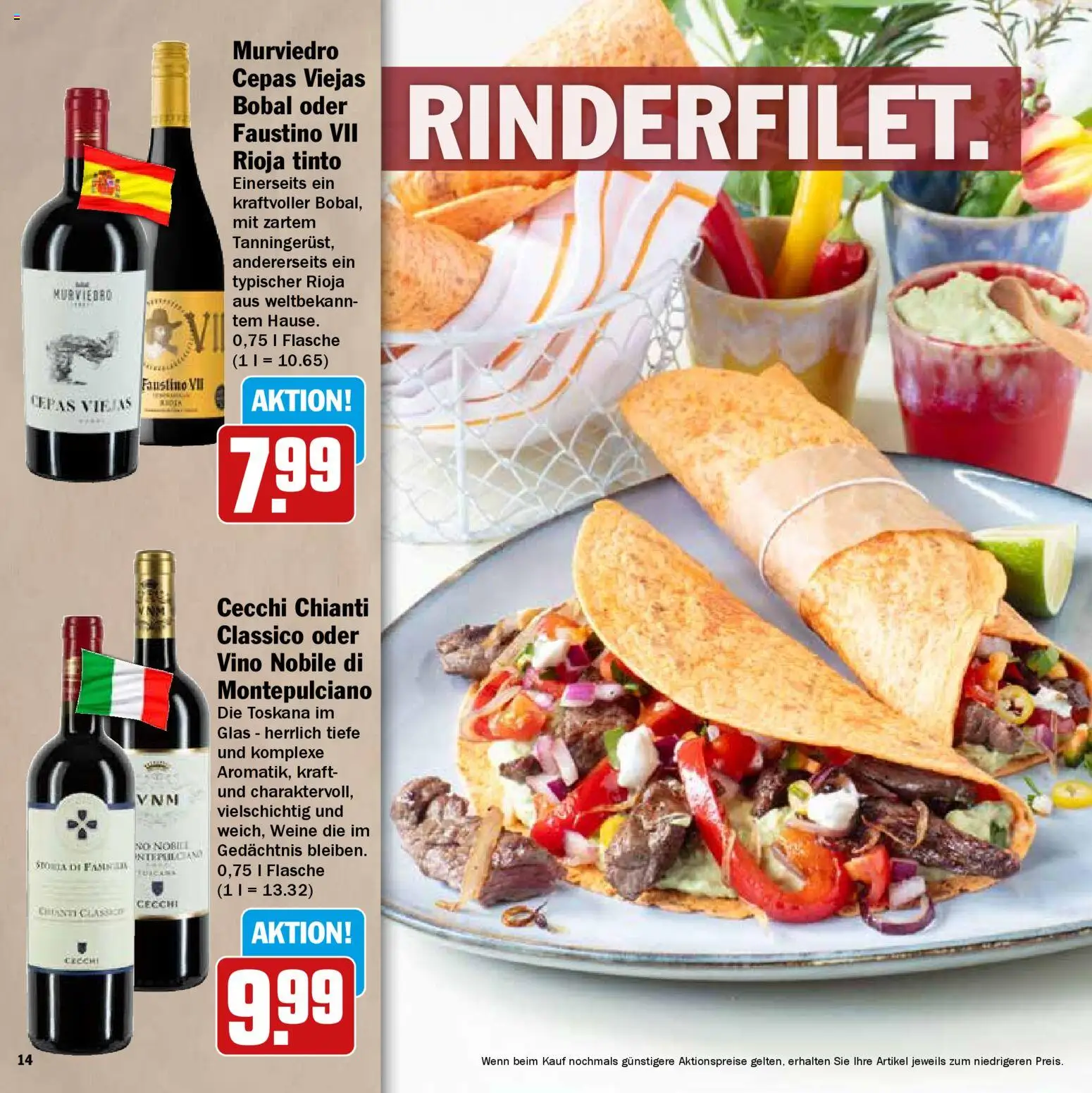HIT Wochenprospekt – gültig ab 09.03.2026 | Seite: 14 | Produkte: Rinderfilet