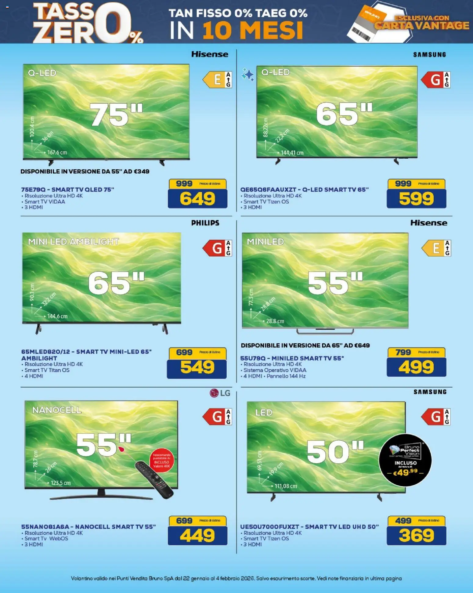 Volantino BRUNO del 22.01.2026 | Pagina: 24 | Prodotti: Telecomando, smart TV, TV, Samsung