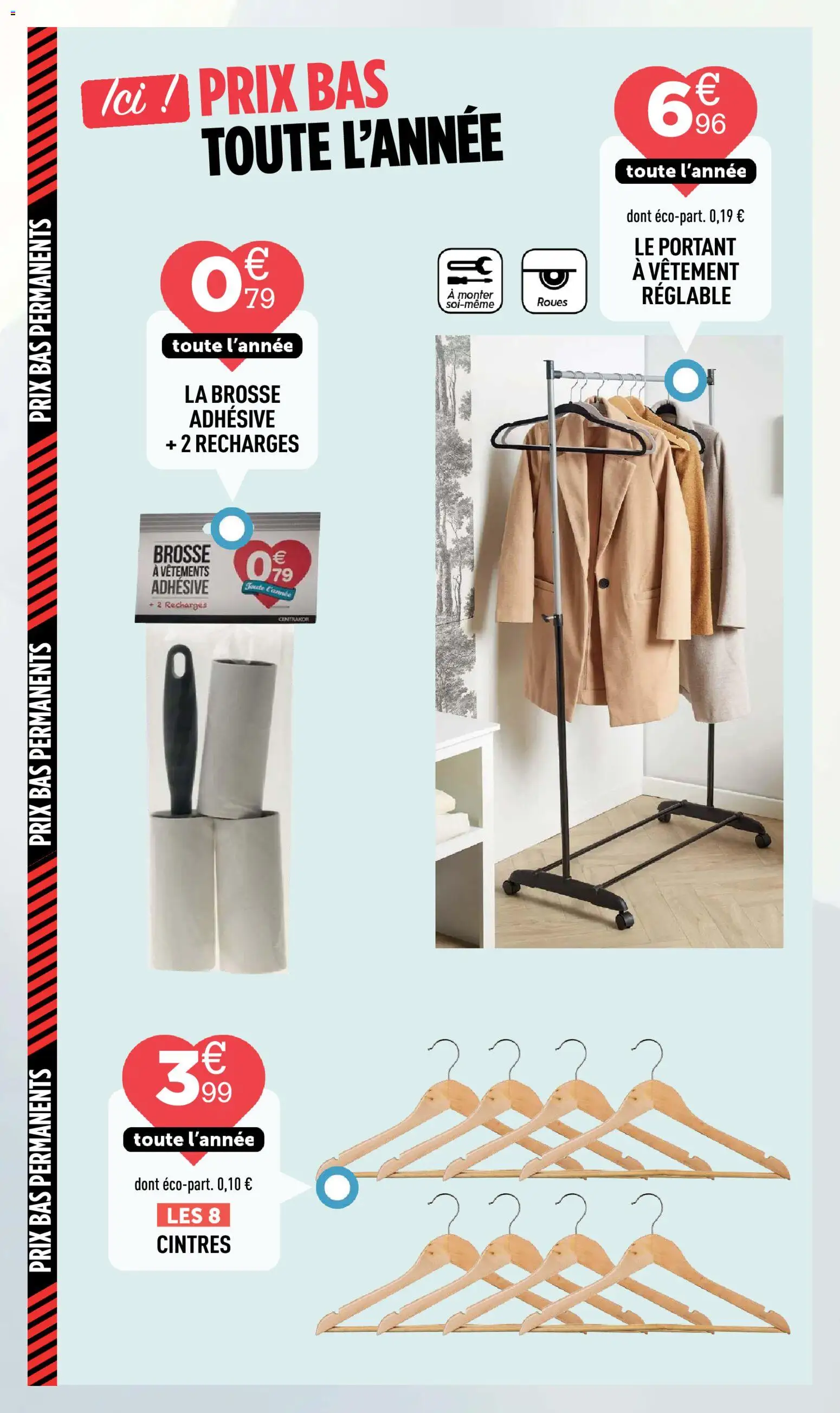 {H1} | Page: 45 | Produits: Le portant a vetement, Brosse, Vêtements