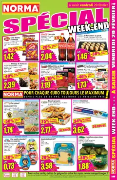 Norma - Prévisualisation de Norma catalogue valide à partir de 18.02.2026 | Page: 13 | Produits: Dattes, Coca cola, Crème, Fruits secs