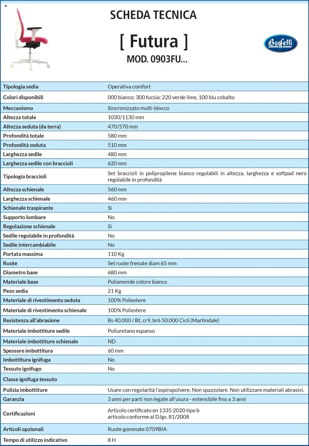 Volantino Buffetti del 28.06.2025 | Pagina: 120 | Prodotti: Braccioli, Sedia, Terra
