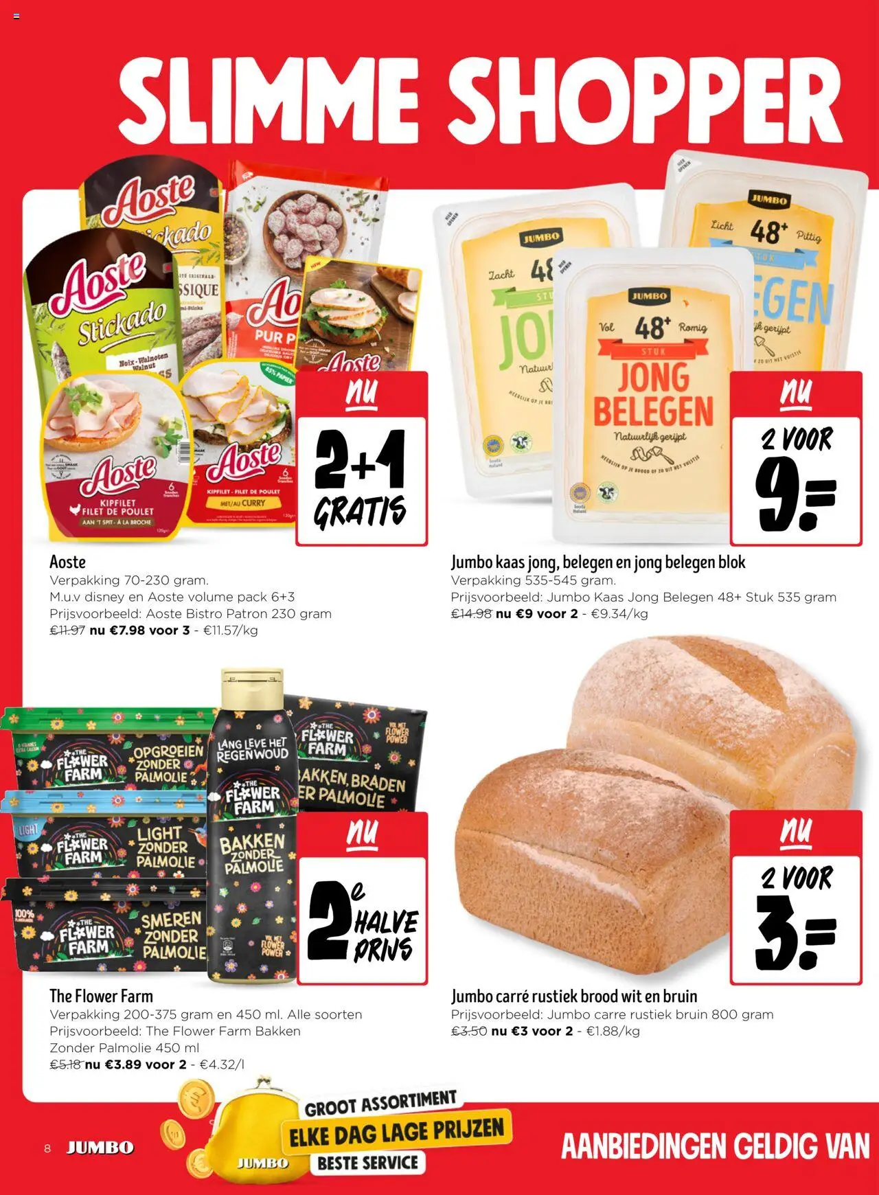  | Pagina: 8 | Producten: La, Kaas, Brood