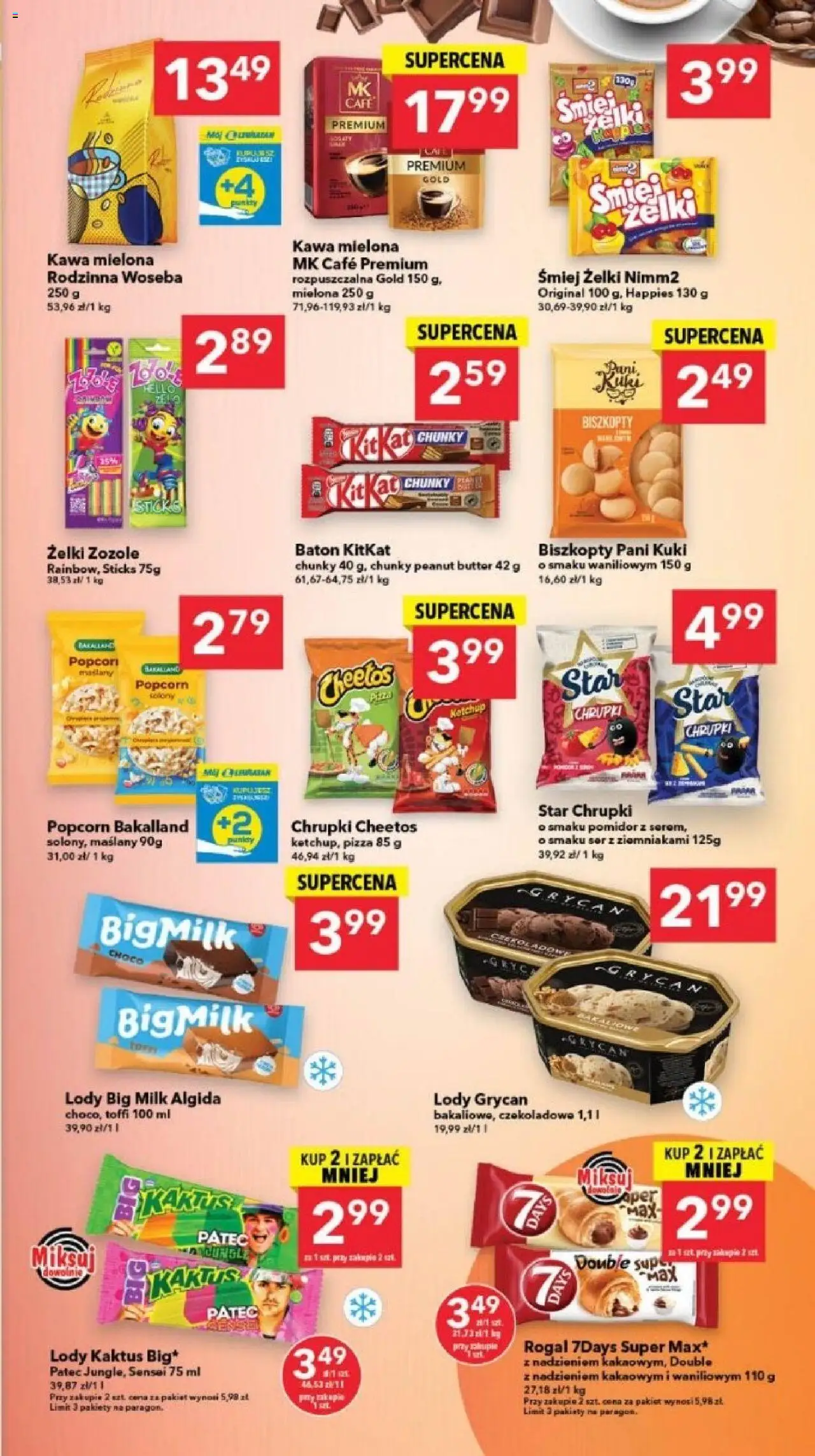 Lewiatan gazetka - Szczecin od 31.07.2025 | Strona: 5 | Produkty: Żelki, Popcorn, Lody Kaktus, Lody