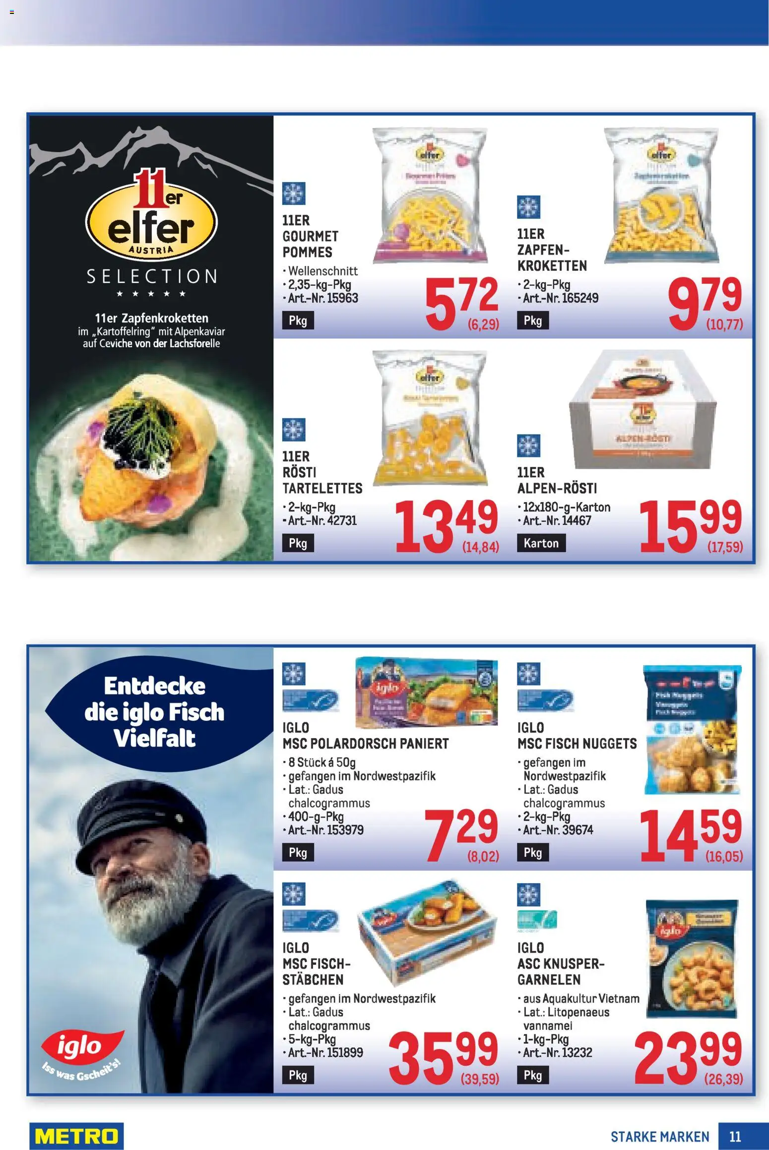 Metro angebote Starke Marken gültig ab 30.04.2026 | Seite: 11 | Produkte: Fisch
