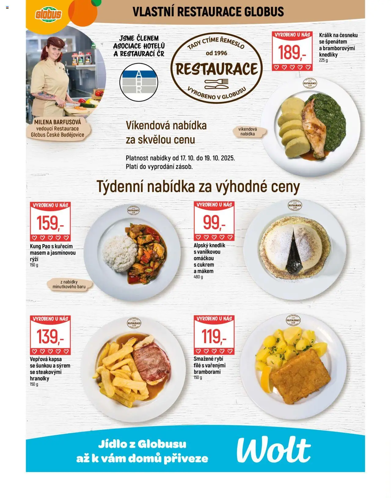 Globus leták - České Budějovice od 15.10.2025 | Strana: 9 | Produkty: Hranolky, Kung pao, Rýži, File
