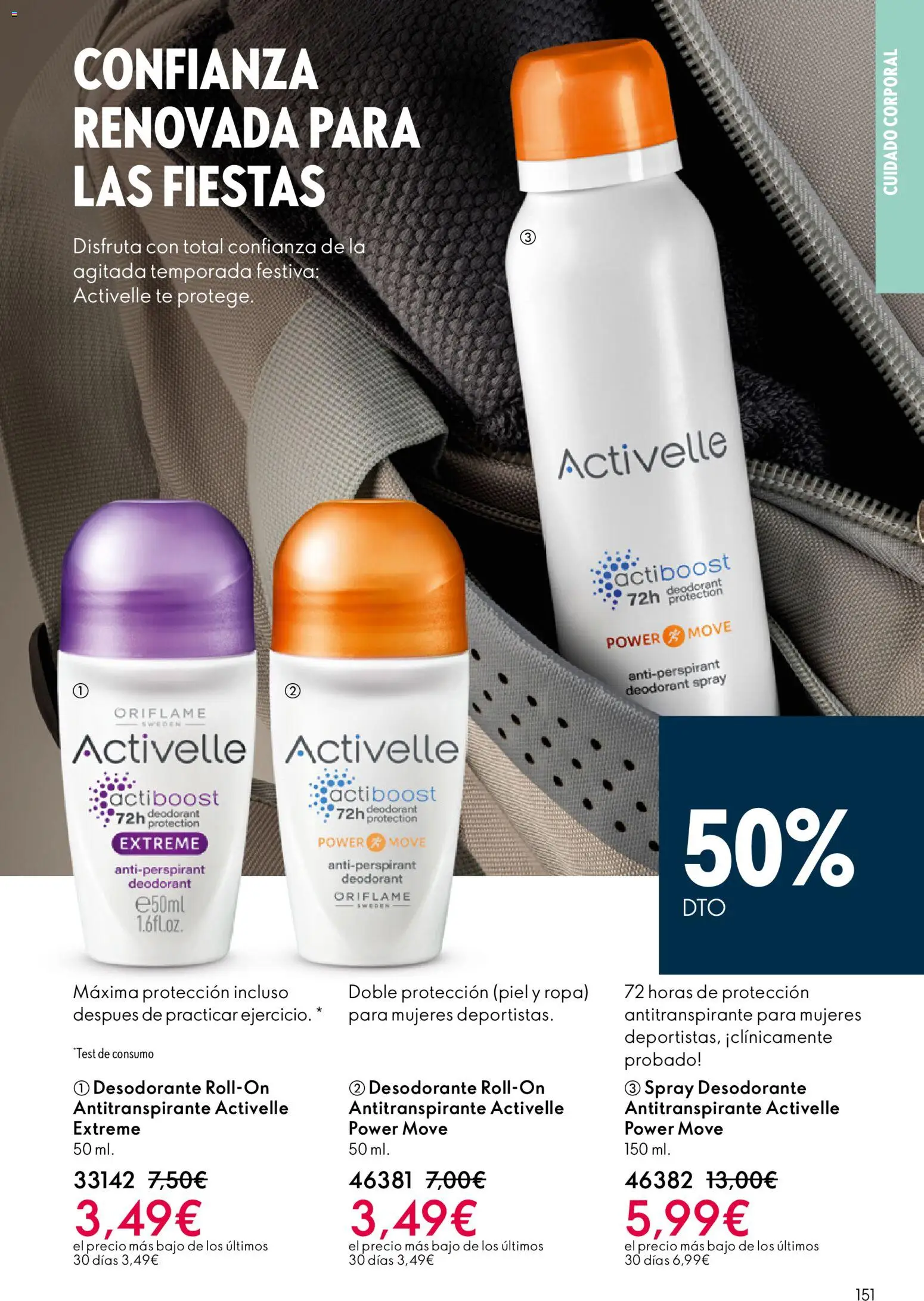 Oriflame - Catálogo Campaña 17 │ válido desde el 10.12.2025 | Página: 151 | Productos: Desodorante, Antitranspirante, Té, Ropa