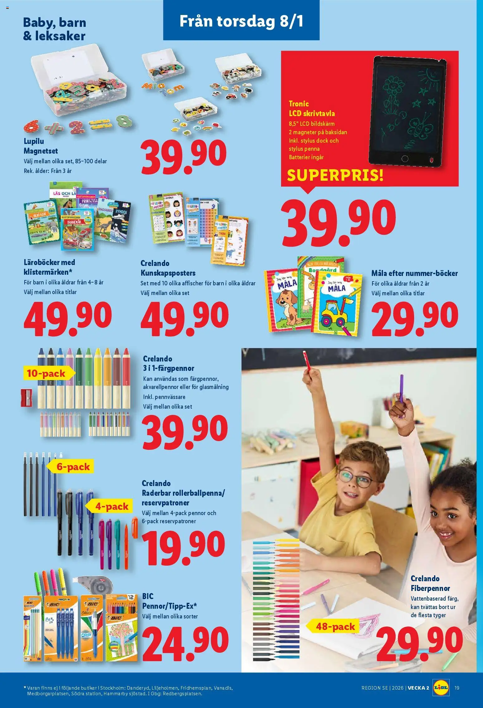 Lidl reklamblad aktuell från 05.01.2026 | Sida: 22 | Produkter: Batterier, Pennvässare, Penna, Bildskärm