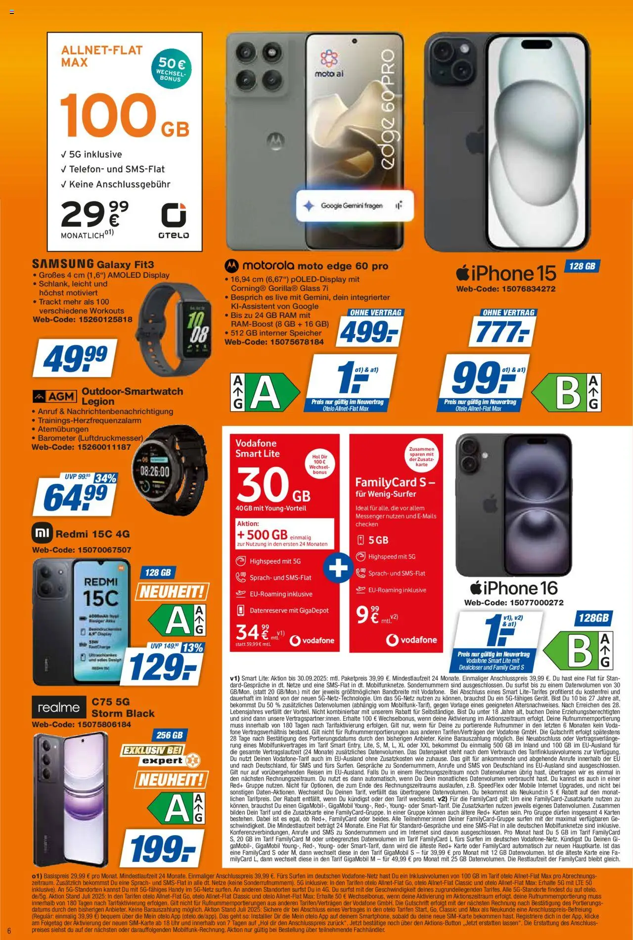 Expert Prospekt 	 – gültig ab 05.09.2025 | Seite: 6 | Produkte: Samsung, Iphone, Telefon, Uhr