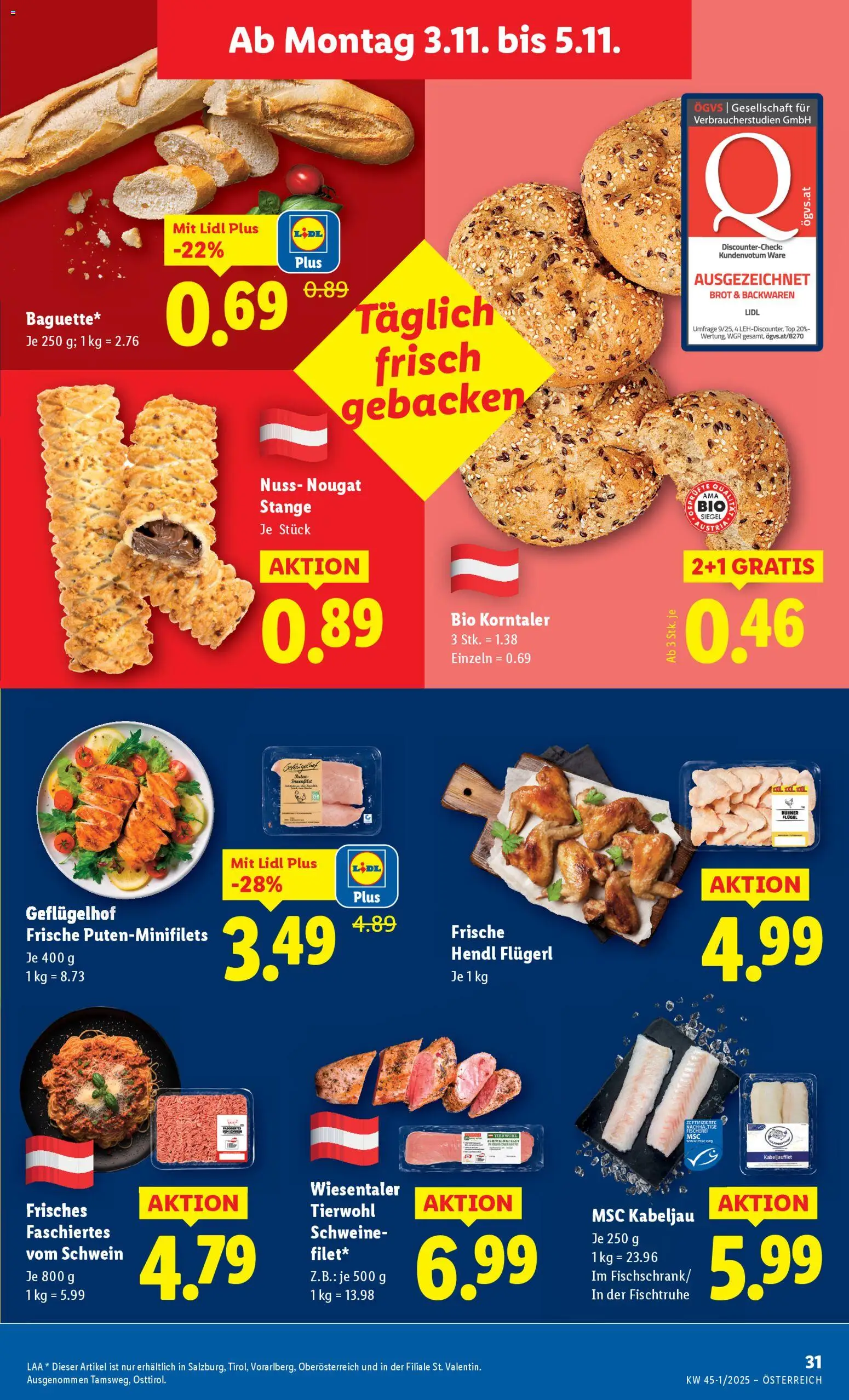 Lidl Flugblatt - Altenmarkt im Pongau, St. Johann im Pongau, Zell am See gültig ab 30.10.2025 | Seite: 37 | Produkte: Brot