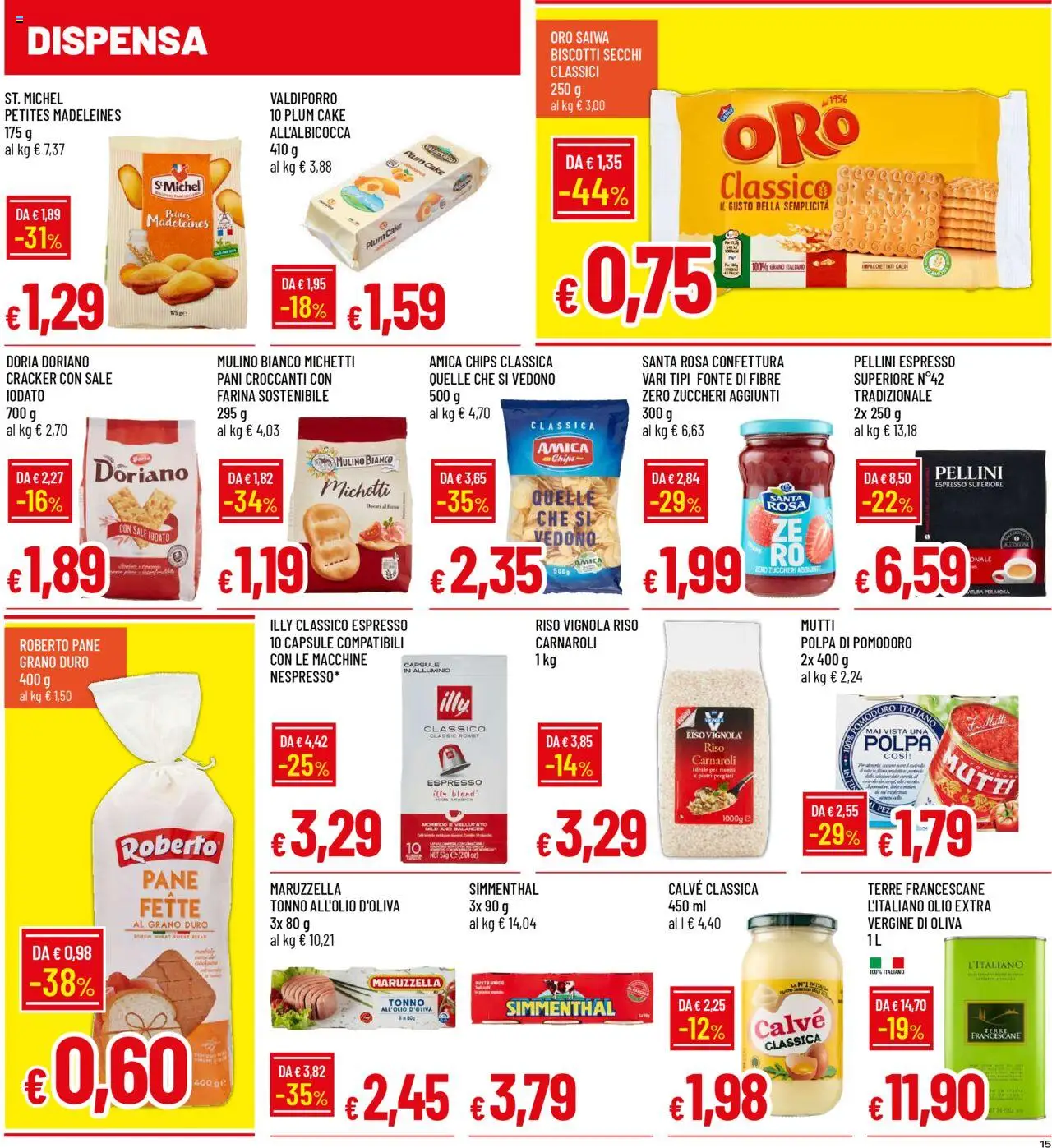 Volantino Galassia del 06.10.2025 | Pagina: 15 | Prodotti: Pane, Sale, Farina, Alluminio