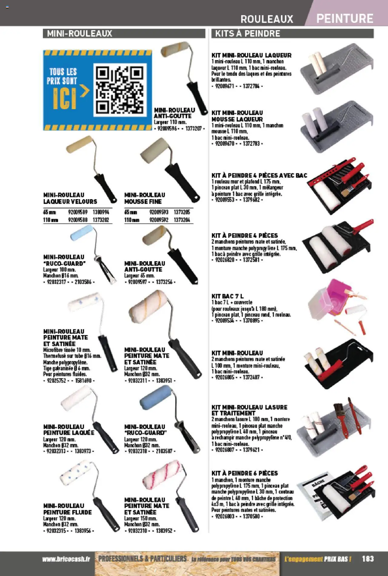 {H1} | Page: 183 | Produits: Pinceau, Mousse, Rouleau, Laque