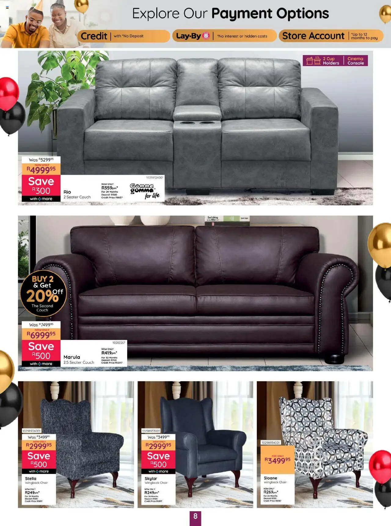 Bradlows Specials │ valid from 19.06.2025 | Page: 8 | Products: Seater, Couch, Chair