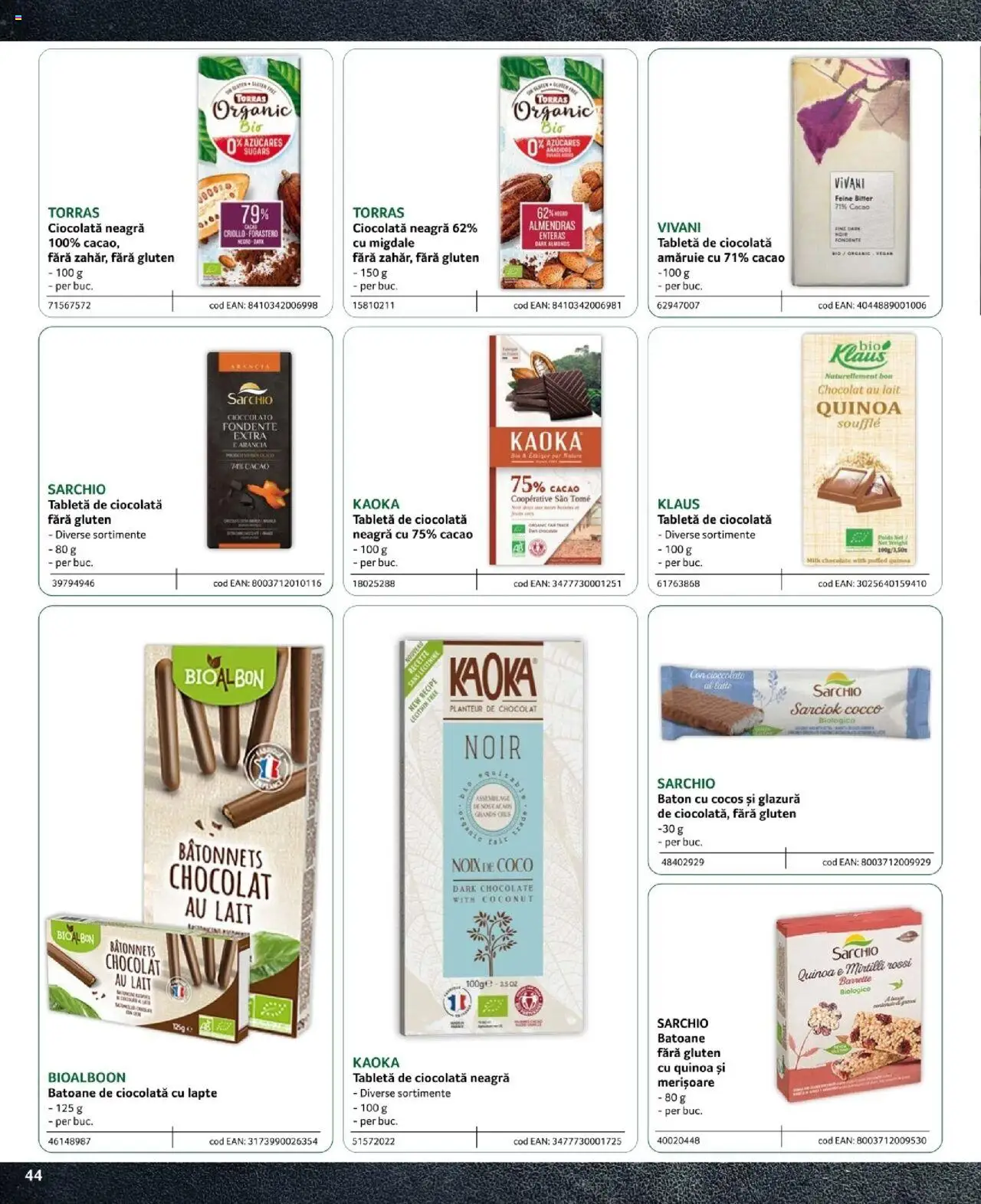 Noul catalog Selgros – valabil de la 09.02.2024 | Pagină: 44 | Produse: Tabletă, Lapte, Ciocolată, Cacao