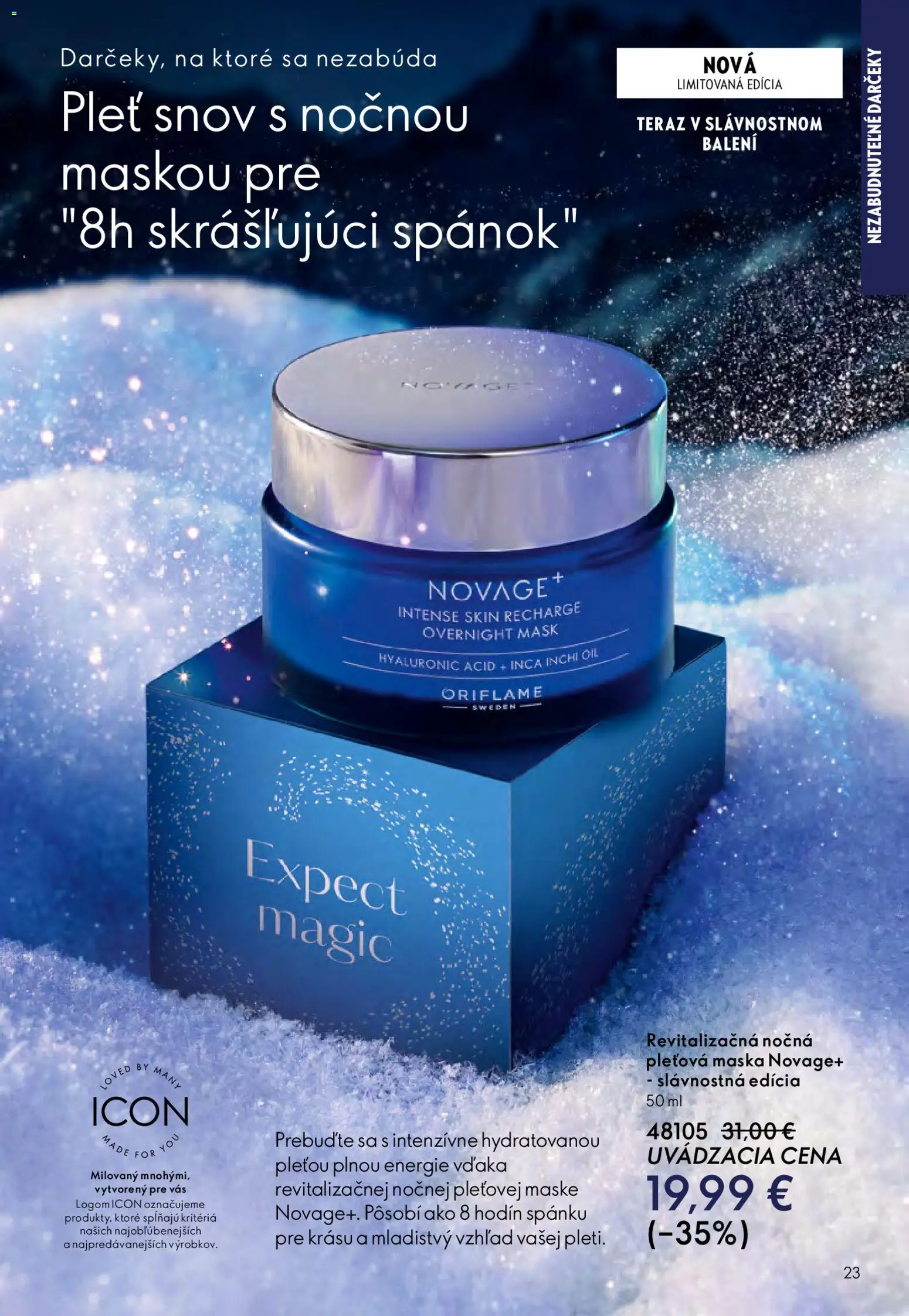 Nové Oriflame akcie – leták je platný od 03.12.2025 | Strana: 23 | Produkty: Maska