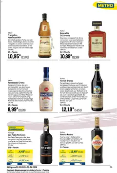 Metro Saisonkatalog Frühlings-Genuss ab 01.03.2026 gültig | Seite: 55 | Produkte: Ramazzotti crema, Ramazzotti, Fernet branca