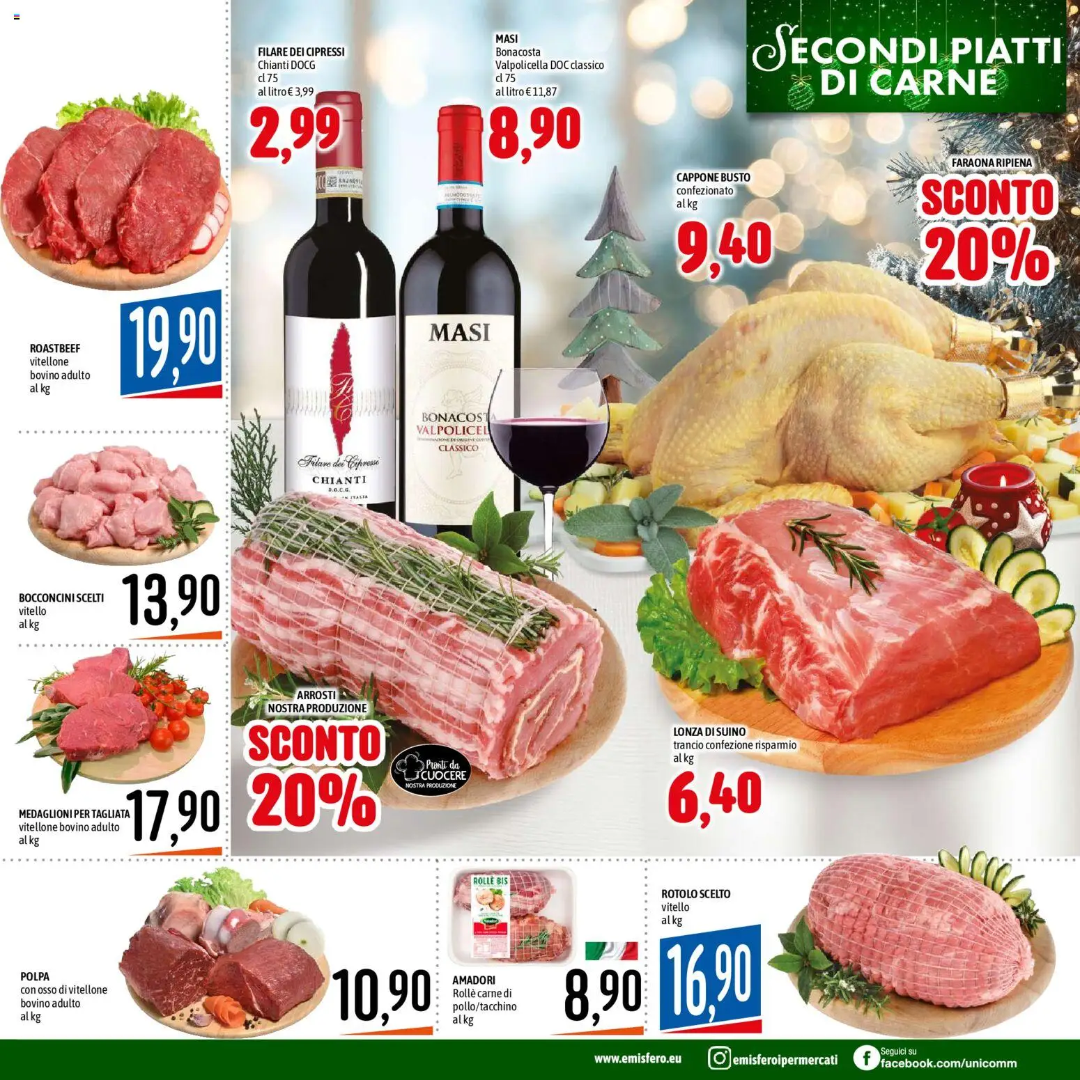 Volantino Emisfero del 11.12.2025 | Pagina: 11 | Prodotti: Bovino, Suino, Vitello